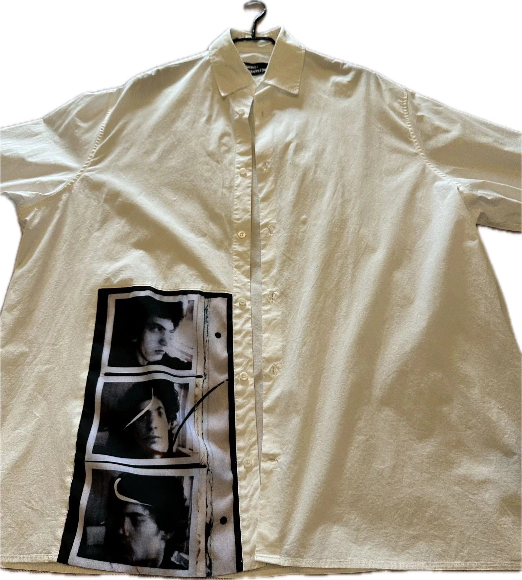 Raf Simons Raf Simons Robert white portrait shirt Size US M / EU 48-50 / 2 - 1 Thumbnail
