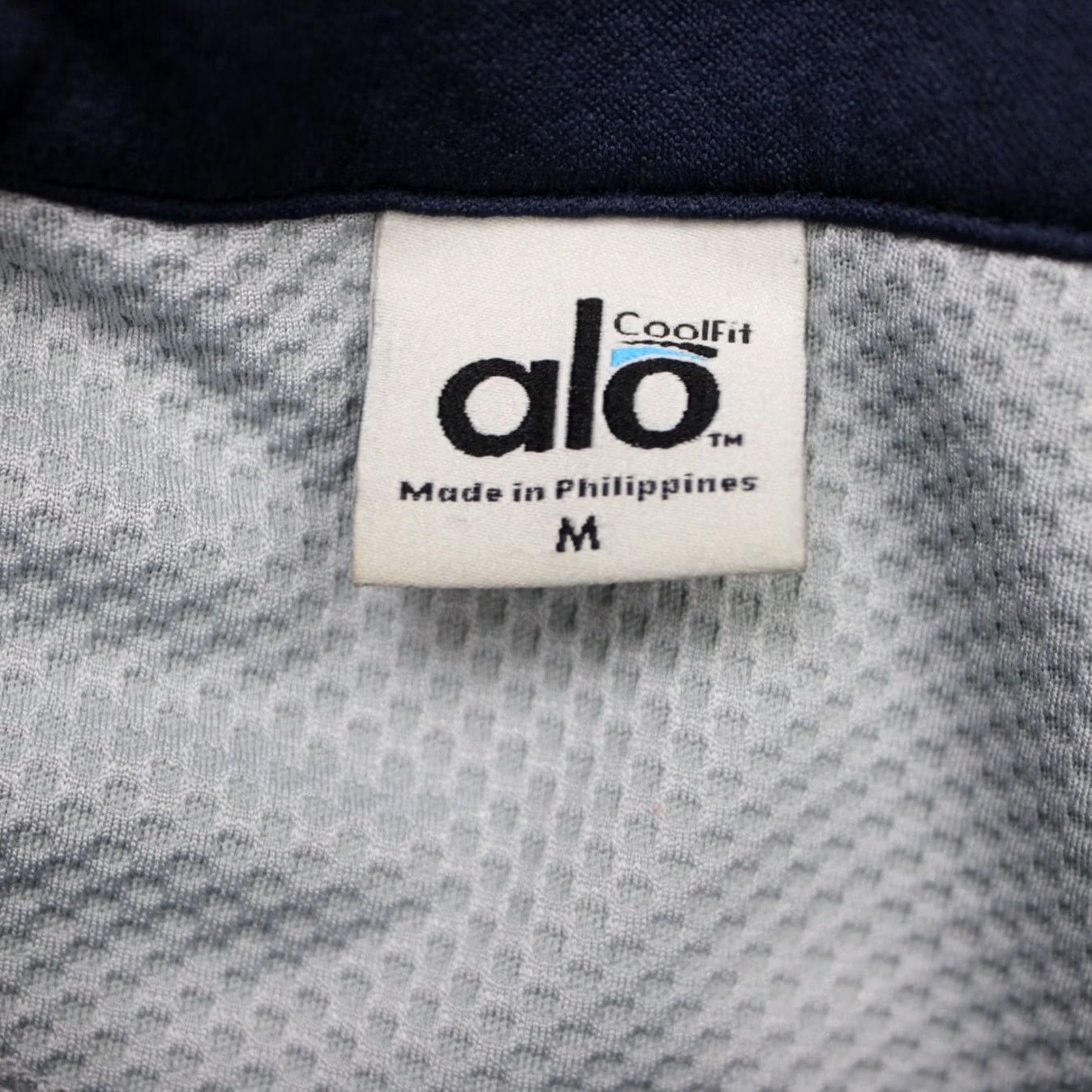 Alo Alo Polo Shirt Mens Medium Blue Short Sleeve 1/4 Zip Performance Golf Shirt Size US M / EU 48-50 / 2 - 6 Thumbnail