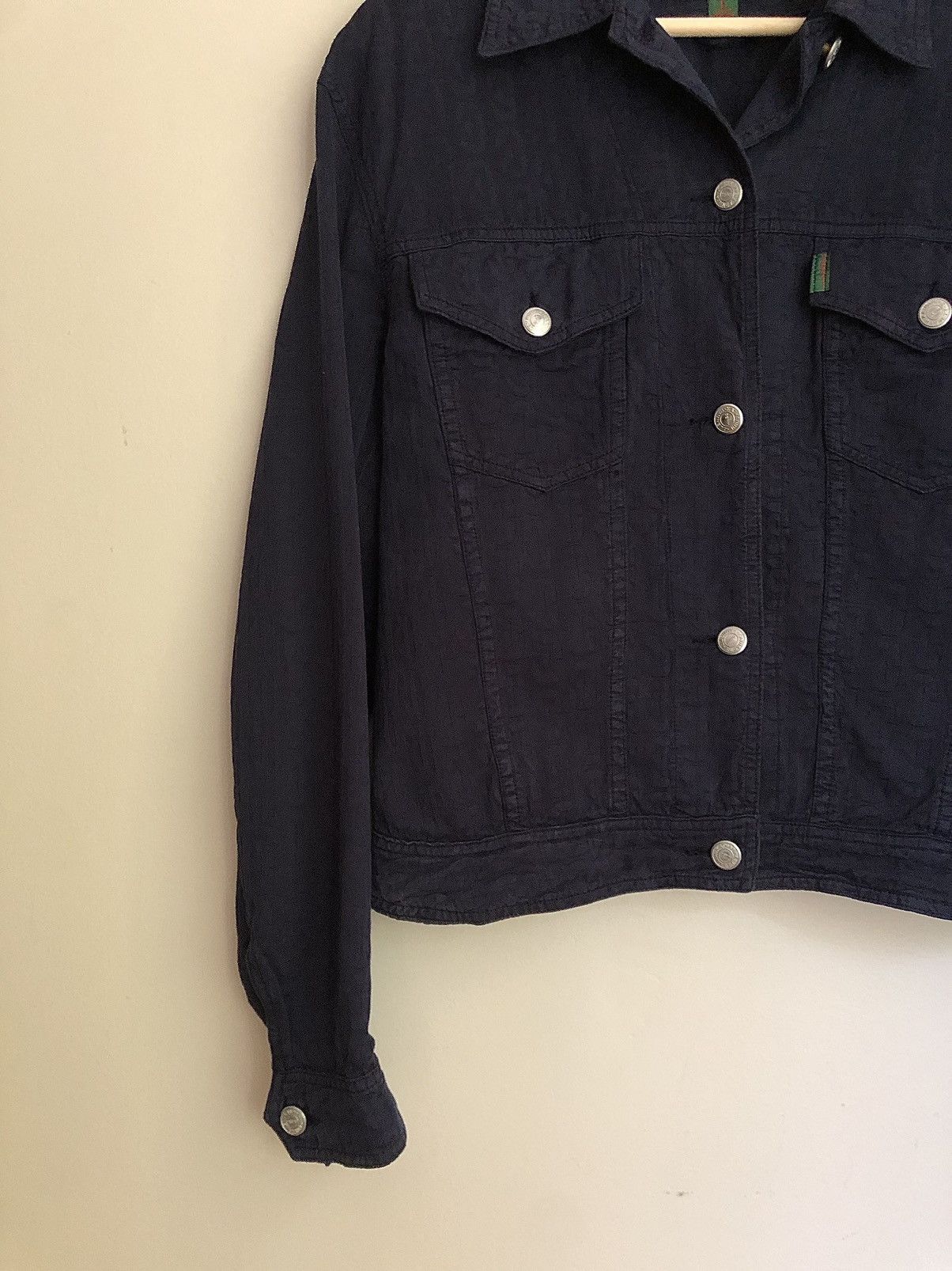 Katharine Hamnett London Vintage Katharine Hamnett Textured Logo Denim Jacket Size US S / EU 44-46 / 1 - 3 Thumbnail