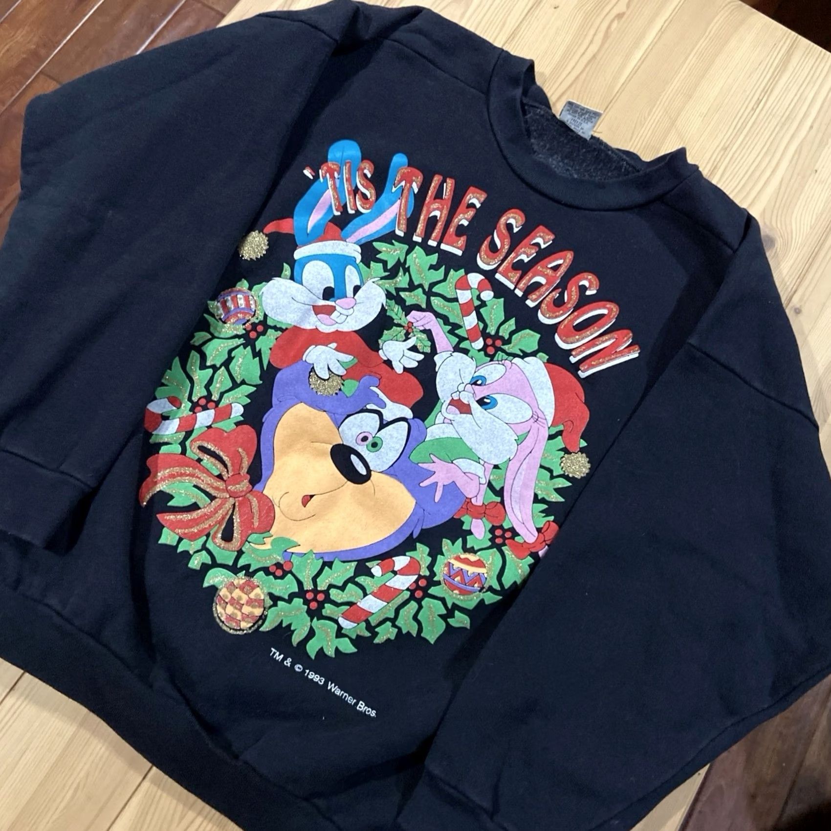 Vintage VINTAGE Freeze Christmas 90s Sweater Pullover Men L Black Cotton Crew Neck Long Sleeve Size US L / EU 52-54 / 3 - 2 Thumbnail