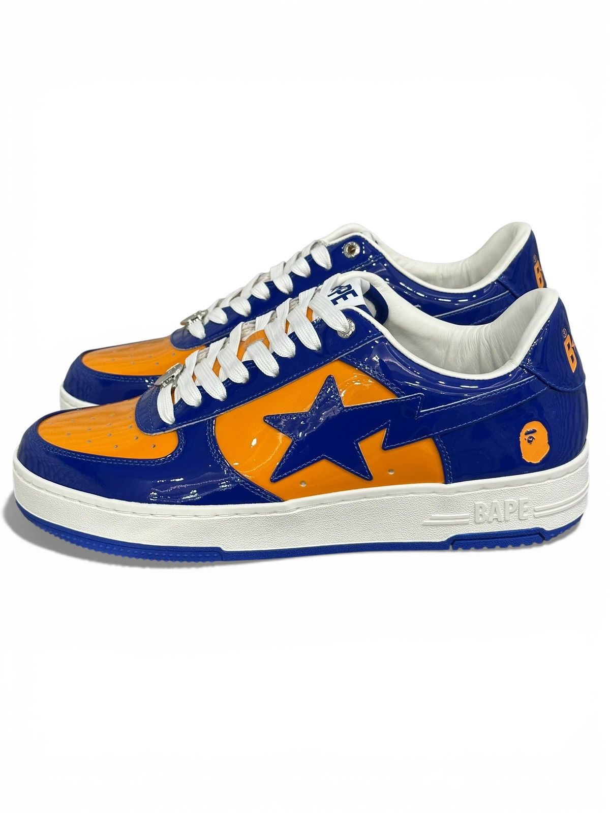 Bape A Bathing Ape Bape Sta Patent Leather Blue Orange Size 12 Size US 12 / EU 45 - 3 Thumbnail