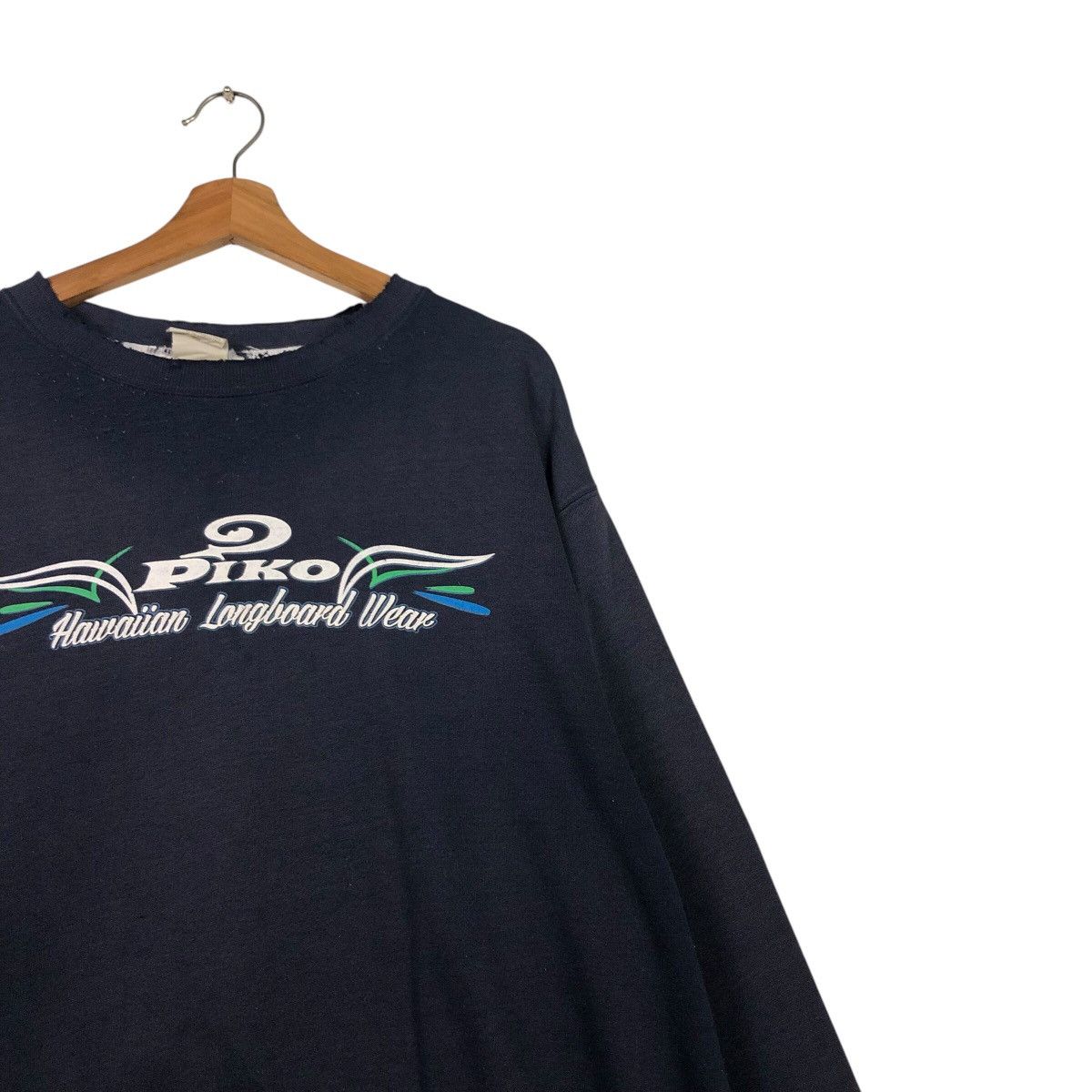 Japanese Brand 90s Piko Hawaiian Surf Crewneck — Coastal Graphic, Oversized Size US L / EU 52-54 / 3 - 7 Thumbnail