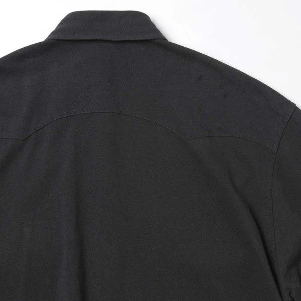 Comoli cotton jersey western shirt size 3 black Size US L / EU 52-54 / 3 - 3 Thumbnail