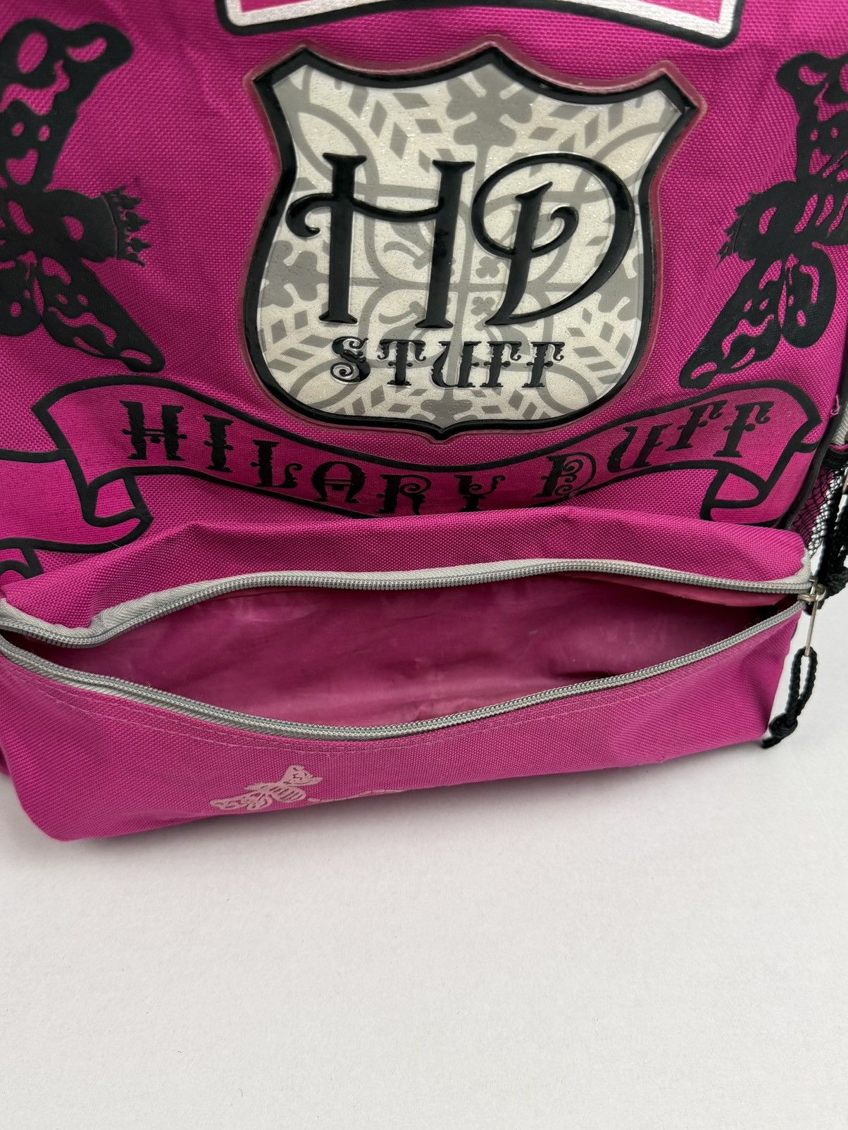 Other Y2K Vintage Hilary Duff HD Stuff Pink Backpack Bee Crown Size ONE SIZE - 10 Thumbnail