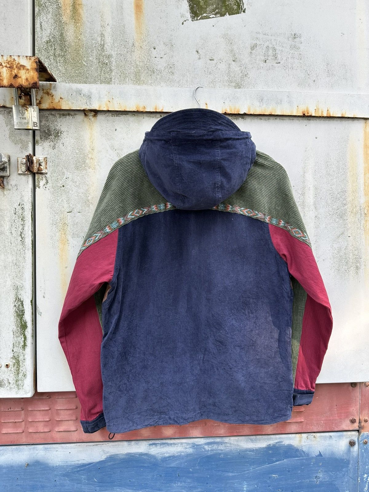 Japanese Brand 👹Titicaca Quilted Colorblock Corduroy Jacket Size US L / EU 52-54 / 3 - 9 Thumbnail