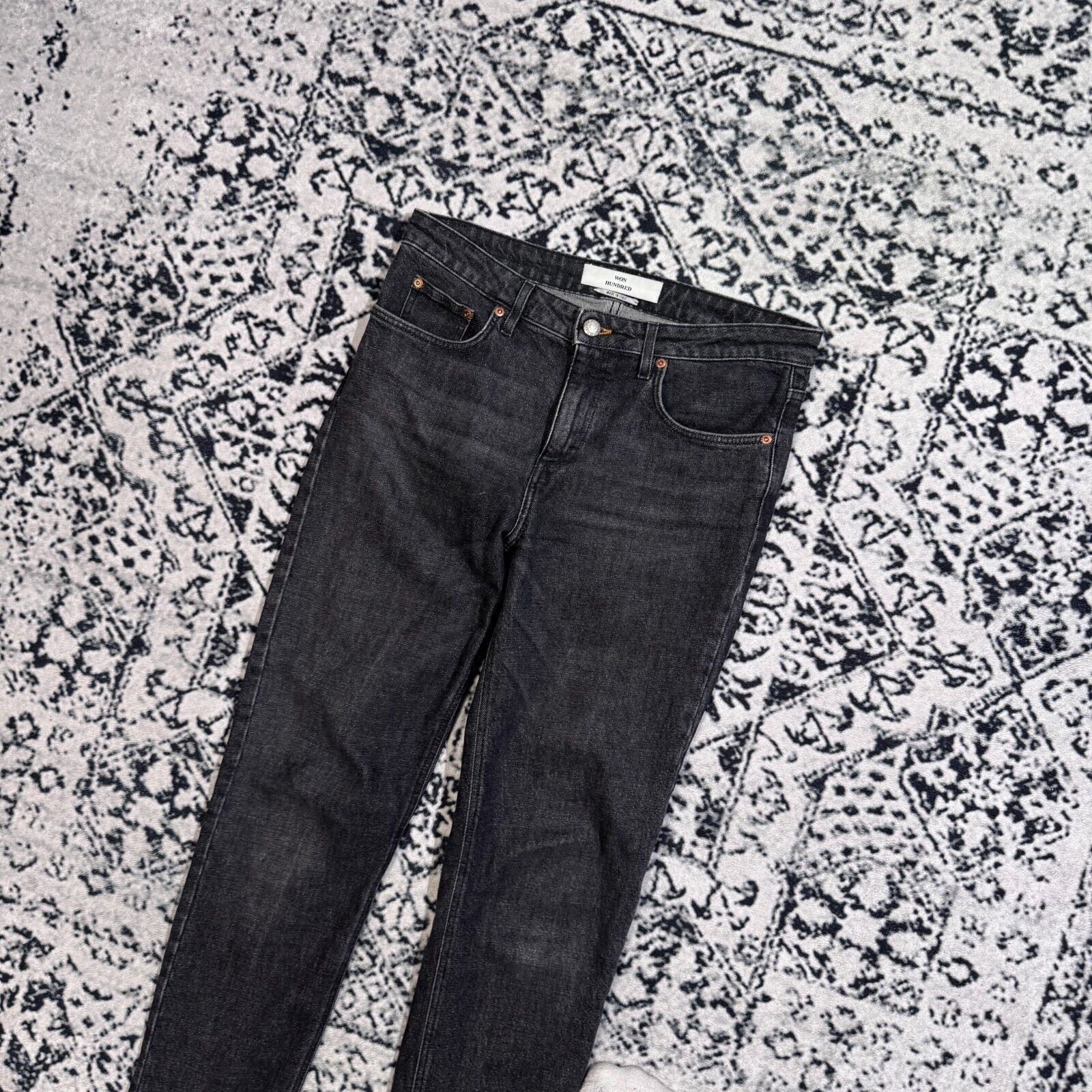 Vintage × Won Hundred Vintage Won Hundred Unisex Black Cotton Denim Pants Size W30 Size US 30 / EU 46 - 2 Thumbnail