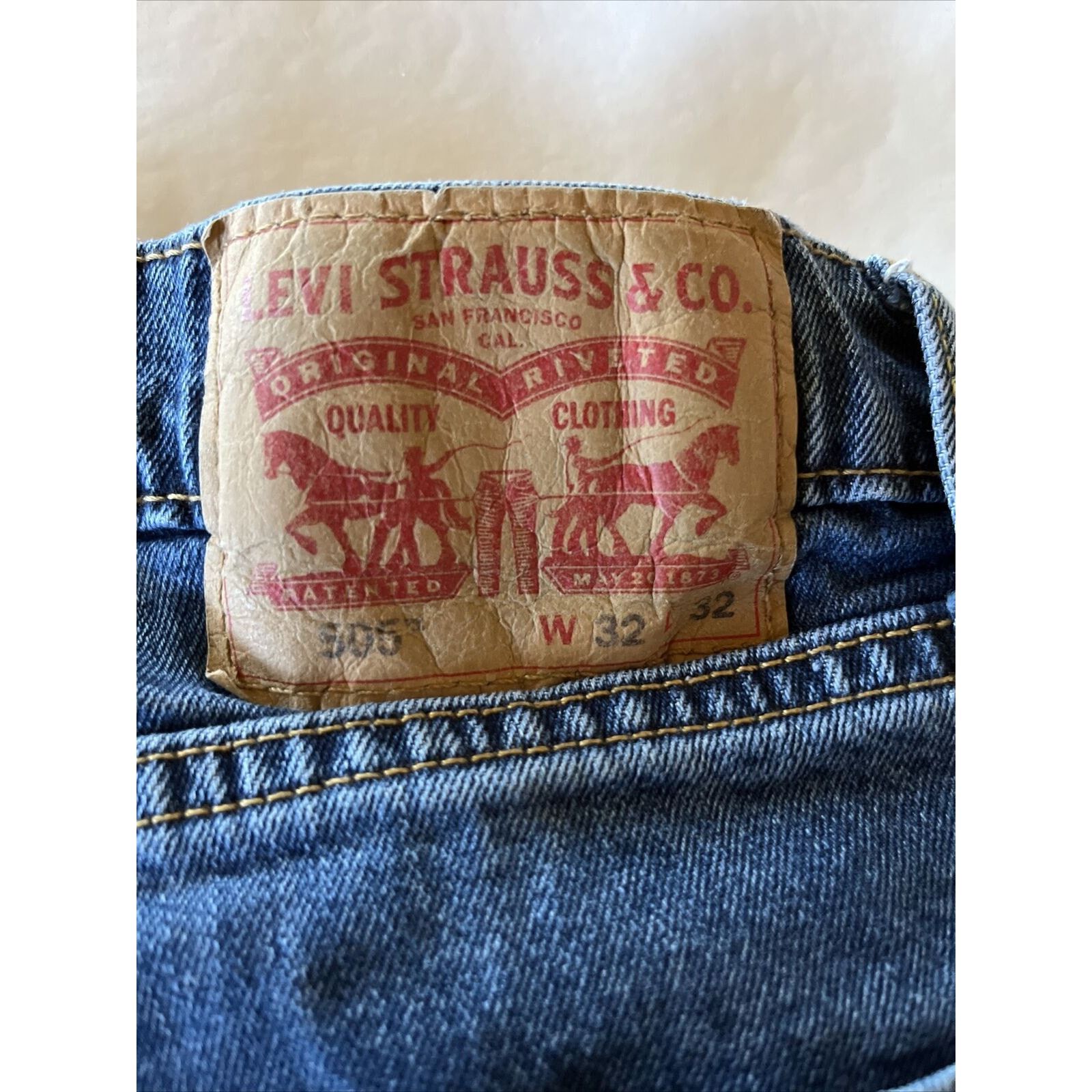 Levi's Levi's 505 Men's Jeans 31x31 Regular Outdoor cotton Med Blue Size US 32 / EU 48 - 5 Thumbnail
