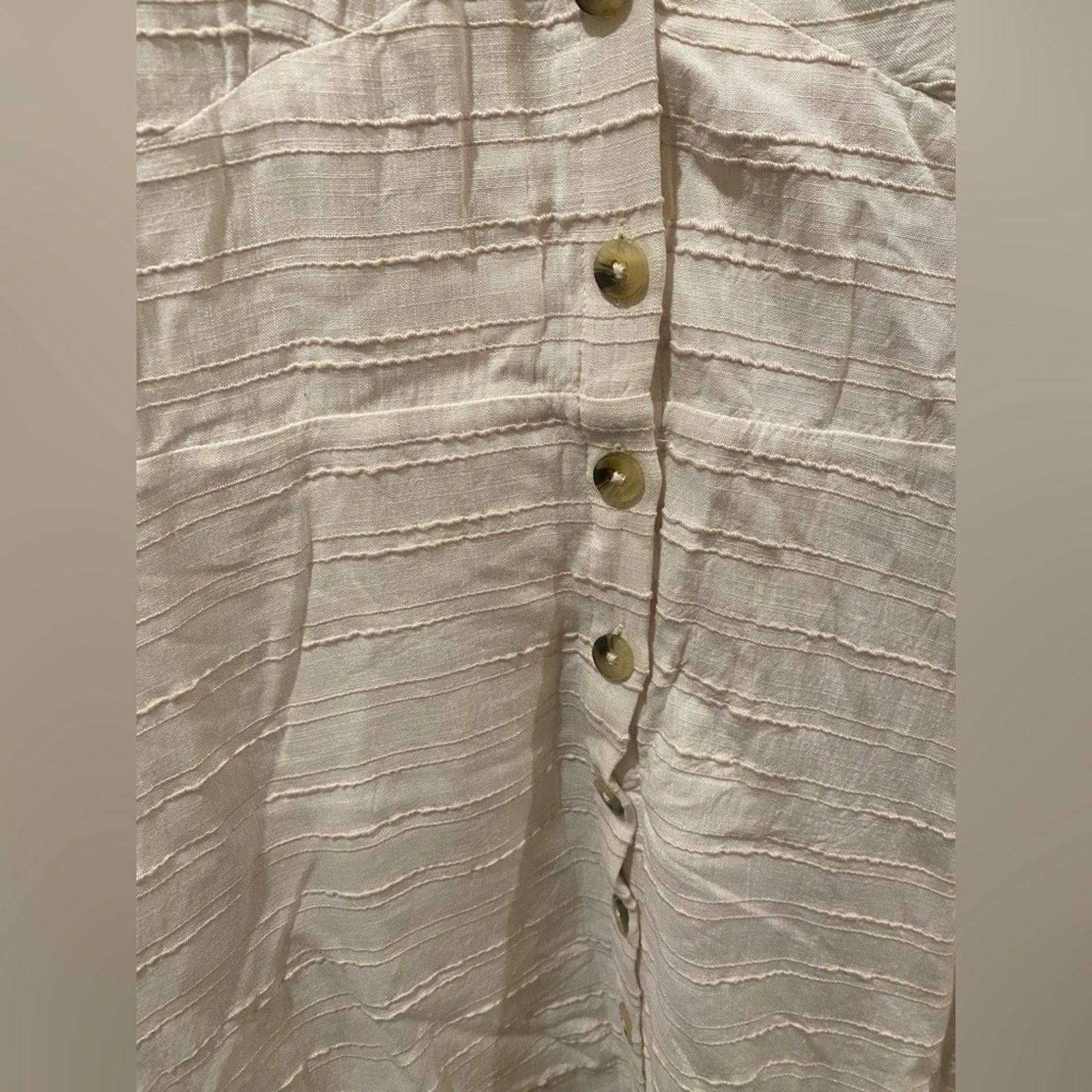 Other L*SPACE SABRINA PUFF SLEEVE COVER-UP MINIDRESS CREAM M Size M / US 6-8 / IT 42-44 - 6 Thumbnail