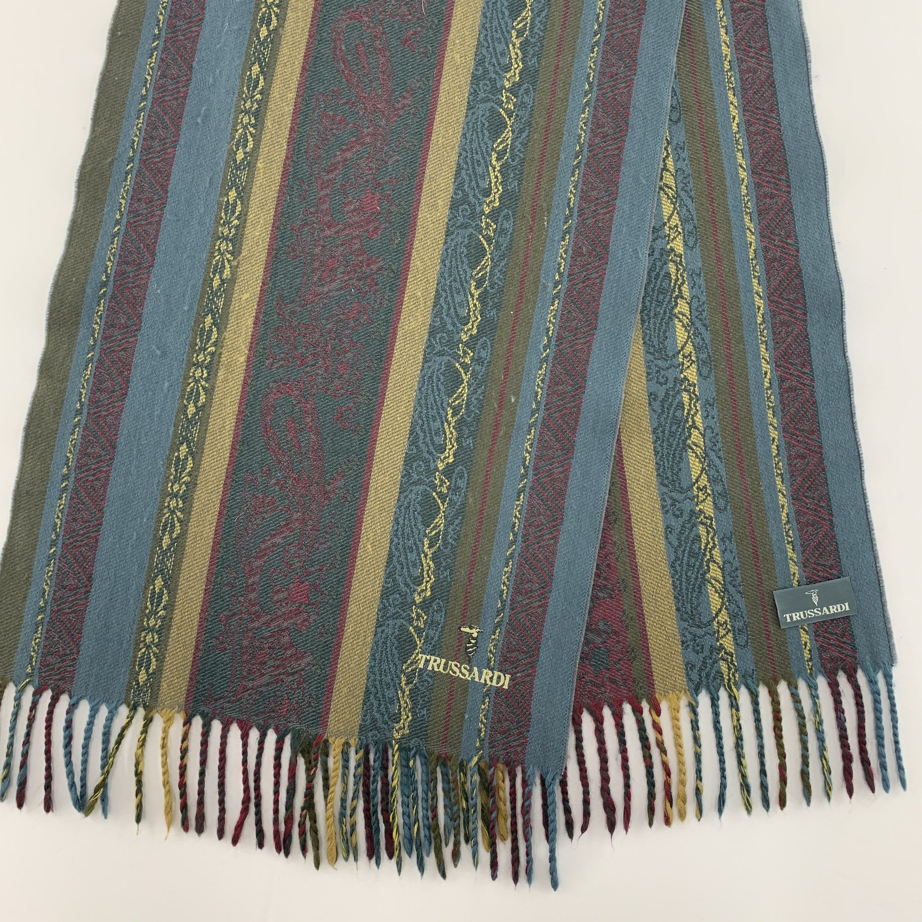 Trussardi Trussardi Scarf Wool Muffler Neck Wrap BL4375 Size ONE SIZE - 3 Thumbnail