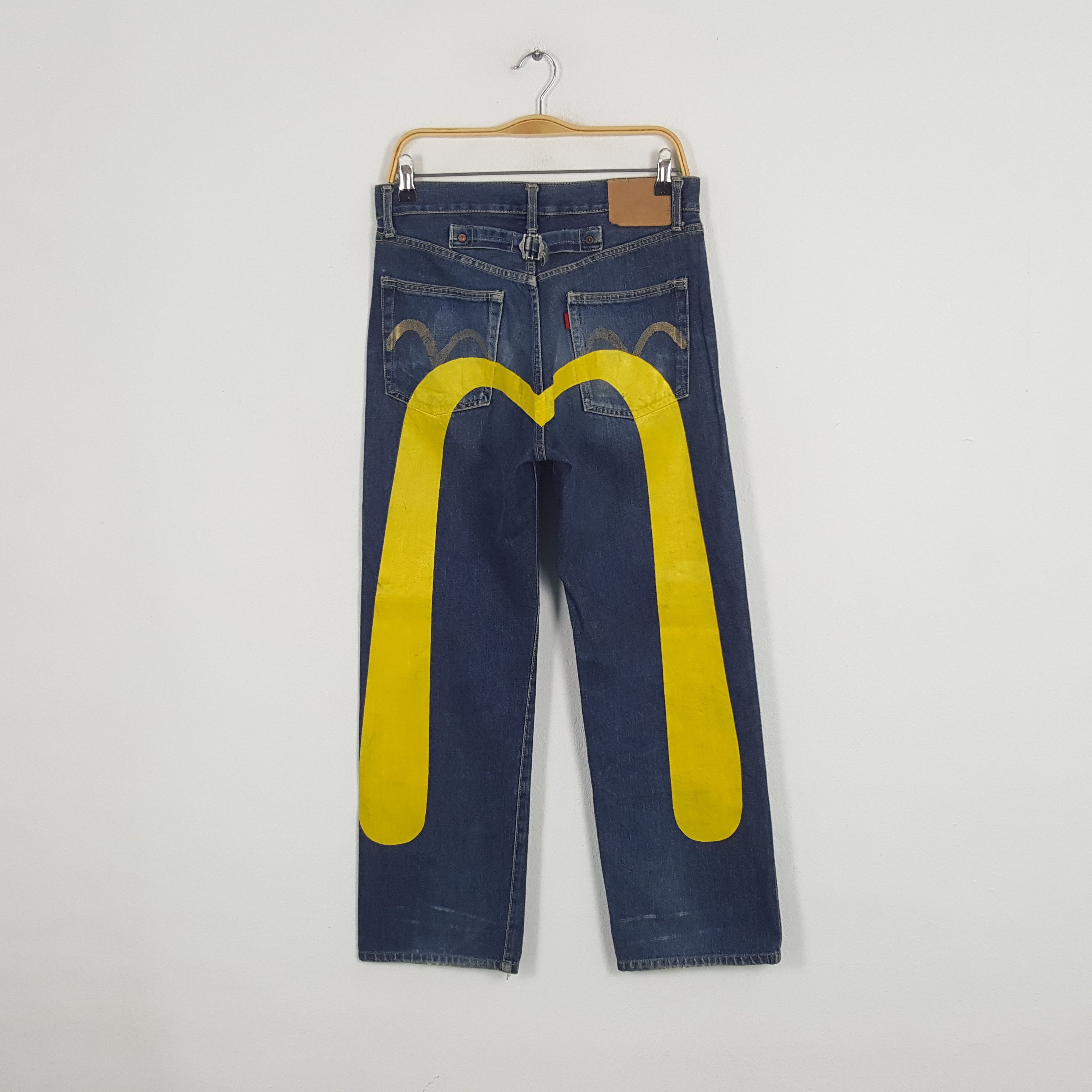 Evisu × Japanese Brand × Vintage Vintage Evisu Japanese Brand Daicock Custom Art Denim Jeans Size US 30 / EU 46 - 1 Thumbnail