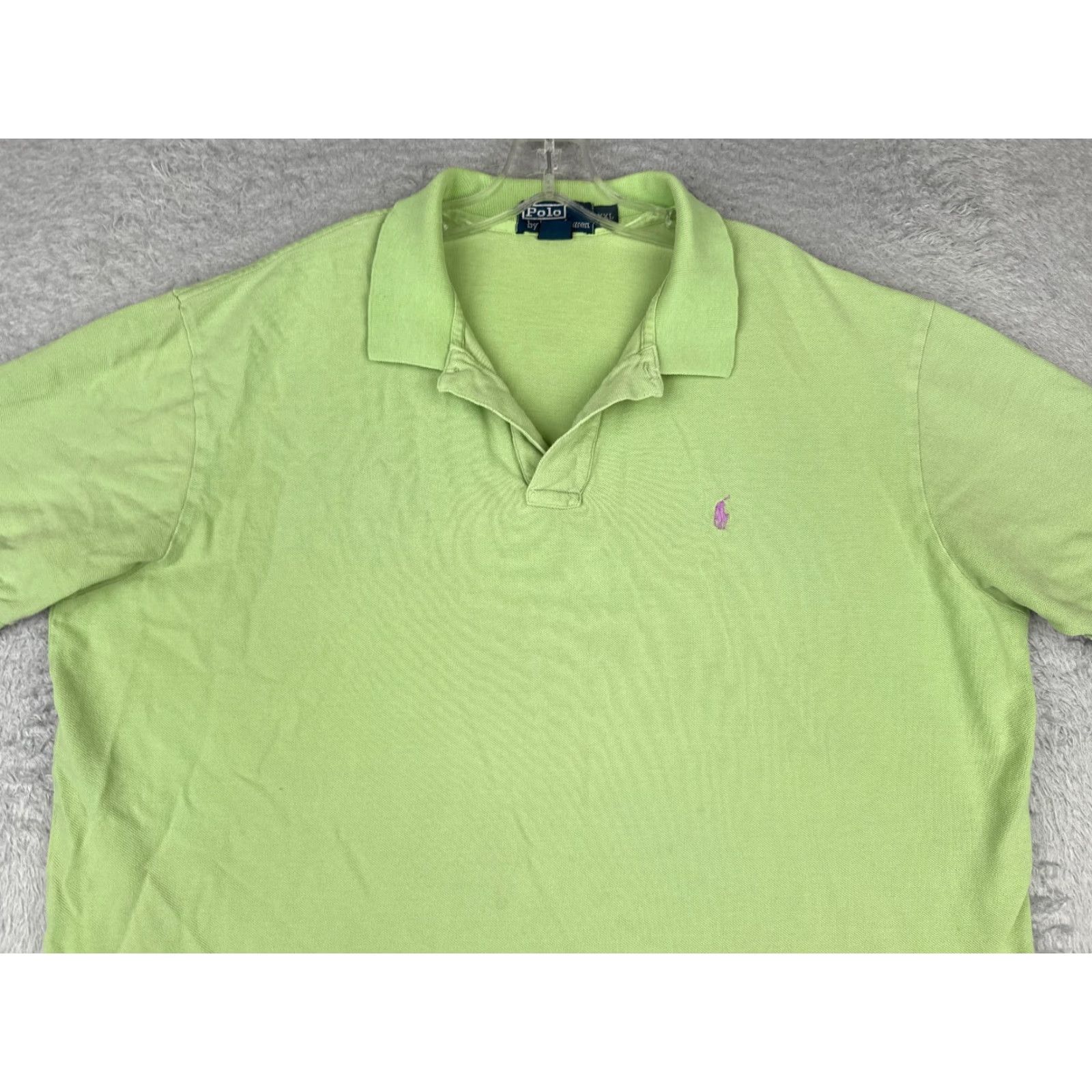 Ralph Lauren VINTAGE Ralph Lauren Polo Shirt Men 2XL Green Short Sleeve 100% Cotton Polo Shirt 80s Golf Casual Mens Size US XXL / EU 58 / 5 - 4 Thumbnail