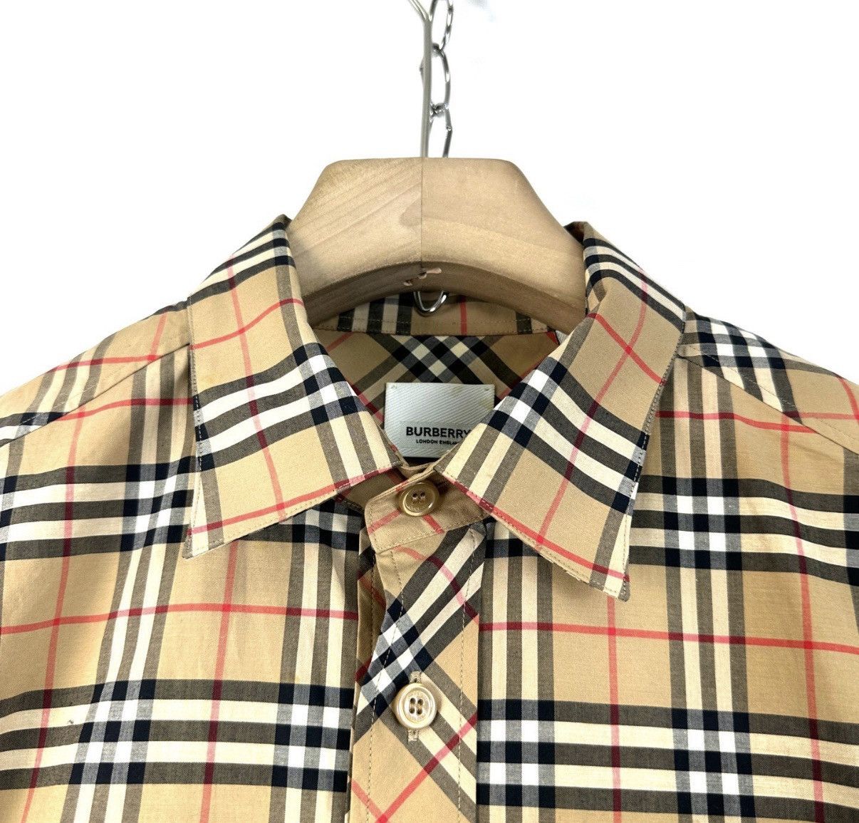 Burberry Burberry Pocket Embossed Check Short Sleeve Shirt K12 Size US M / EU 48-50 / 2 - 3 Thumbnail