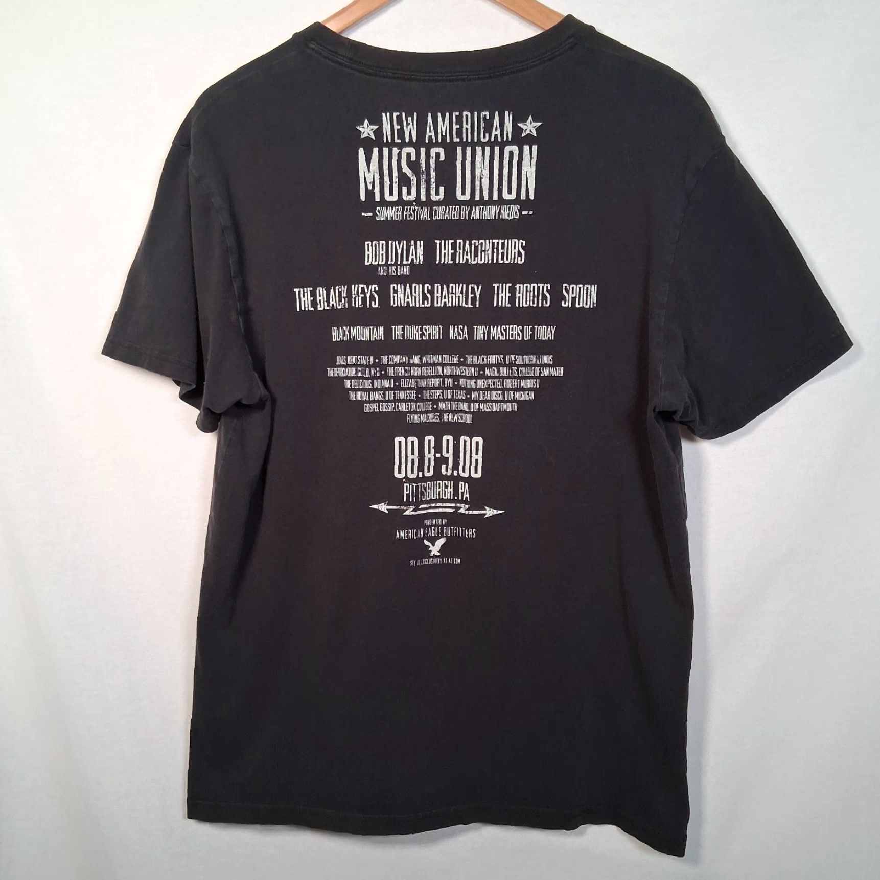 American Eagle Outfitters American Eagle Summer Music Festival Shirt Black L Band Bob Dylan The Roots The Black Keys Size US L / EU 52-54 / 3 - 2 Thumbnail
