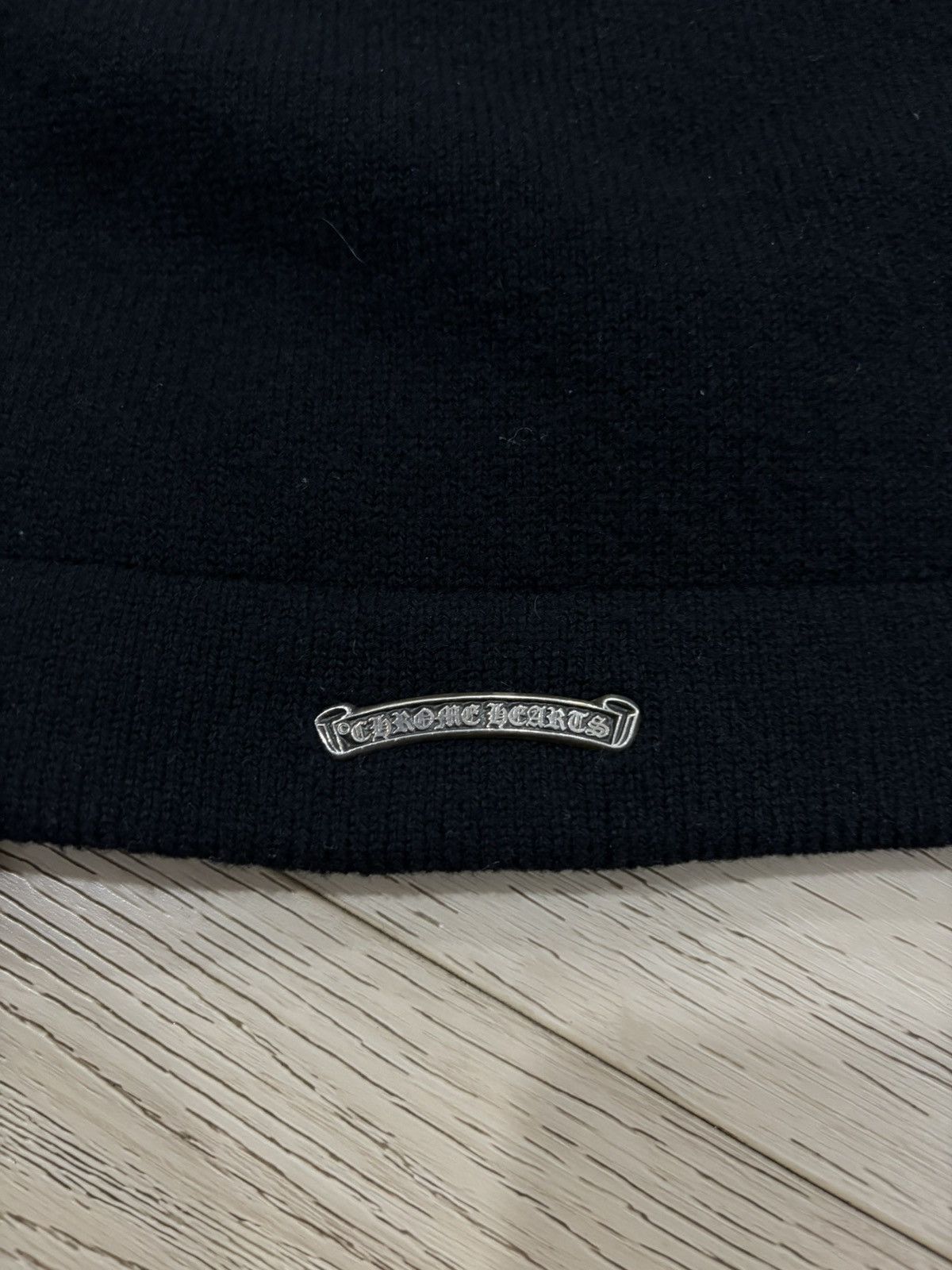 Chrome Hearts Chrome Hearts Triple Cross Leather Cashmere Hoodie Size US M / EU 48-50 / 2 - 5 Thumbnail