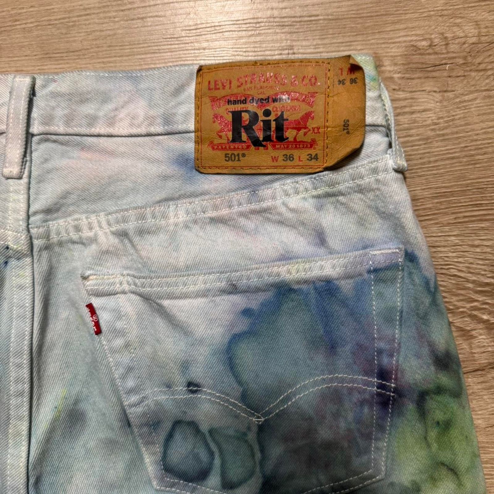 Levi's Levi’s 501 straight leg tie dye jeans rit collab Size US 36 / EU 52 - 5 Thumbnail