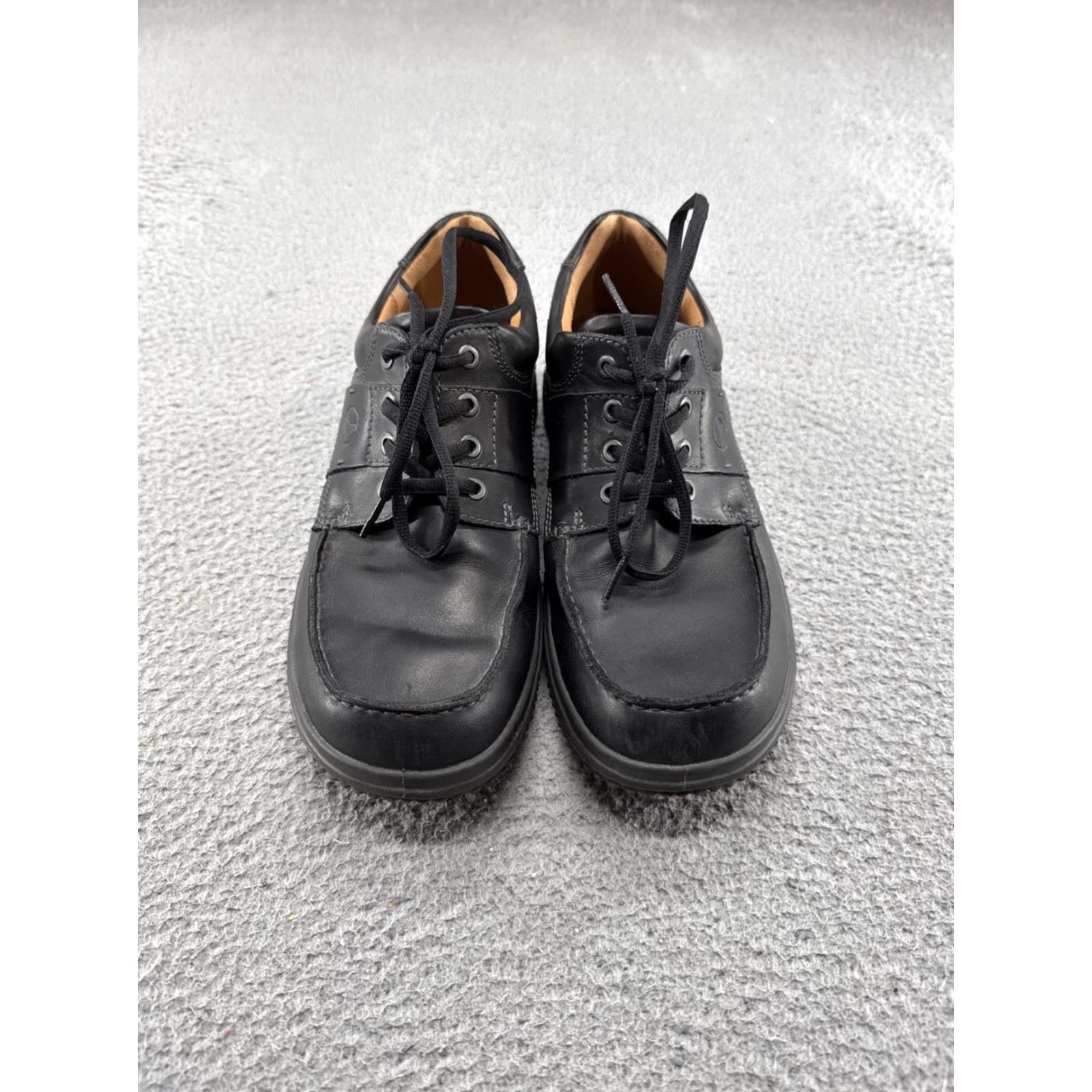 Ecco Ecco Black Leather Shock Point Lace Up Dress Men's Size 10 EU Size 43 Latex Size US 10 / EU 43 - 4 Thumbnail