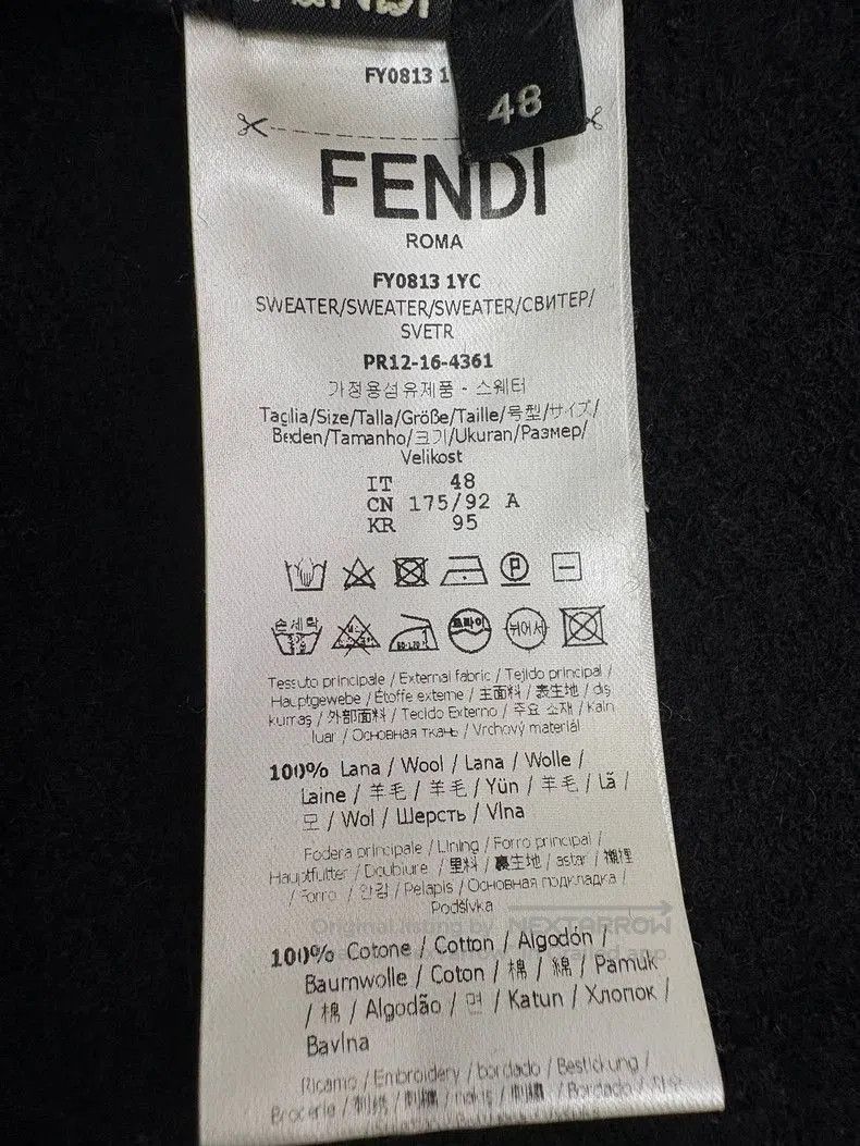 Fendi Fendi Fendi Wool little monster zipper hoodie jacket. Size US L / EU 52-54 / 3 - 6 Thumbnail