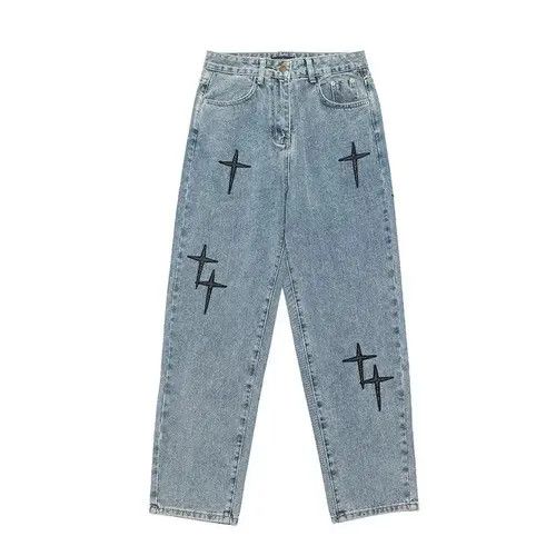 Japanese Brand Fukatsu x Kyoko Cross Denim Pant Size US 28 / EU 44 - 6 Thumbnail
