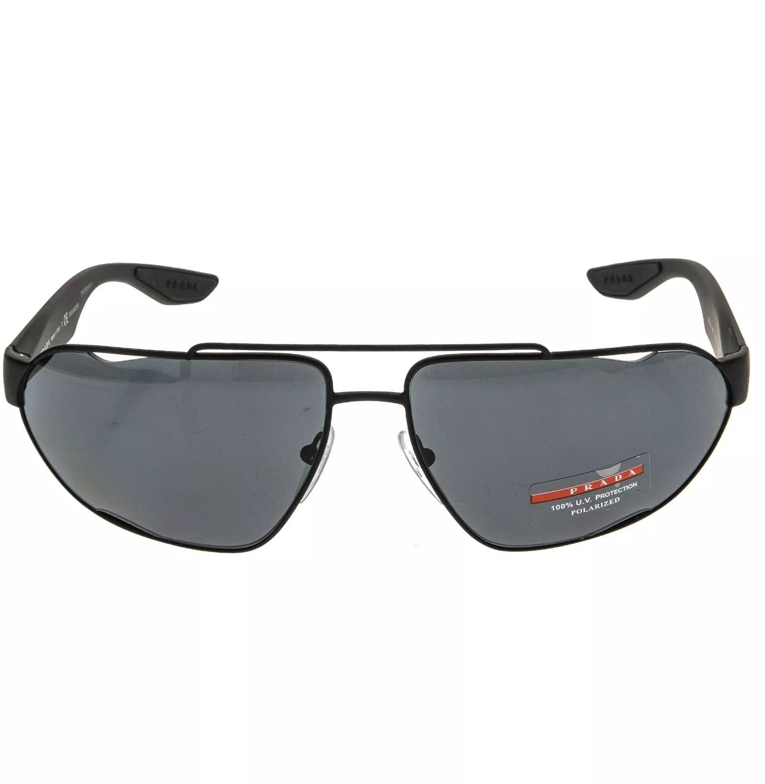 Prada PRADA LINEA ROSSA CORE 56U Black Sport Polarized Oval PS56US Size ONE SIZE - 10 Thumbnail