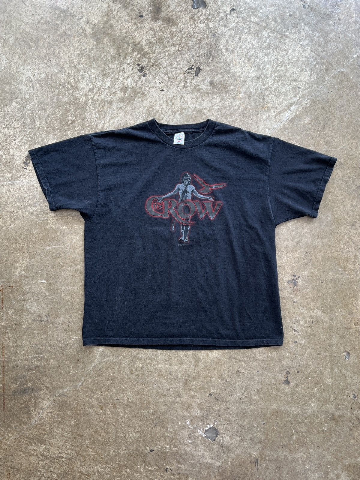 Vintage Vintage 2001 Y2K The Crow Movie Promo Textured Tee XL Size US XL / EU 56 / 4 - 2 Thumbnail