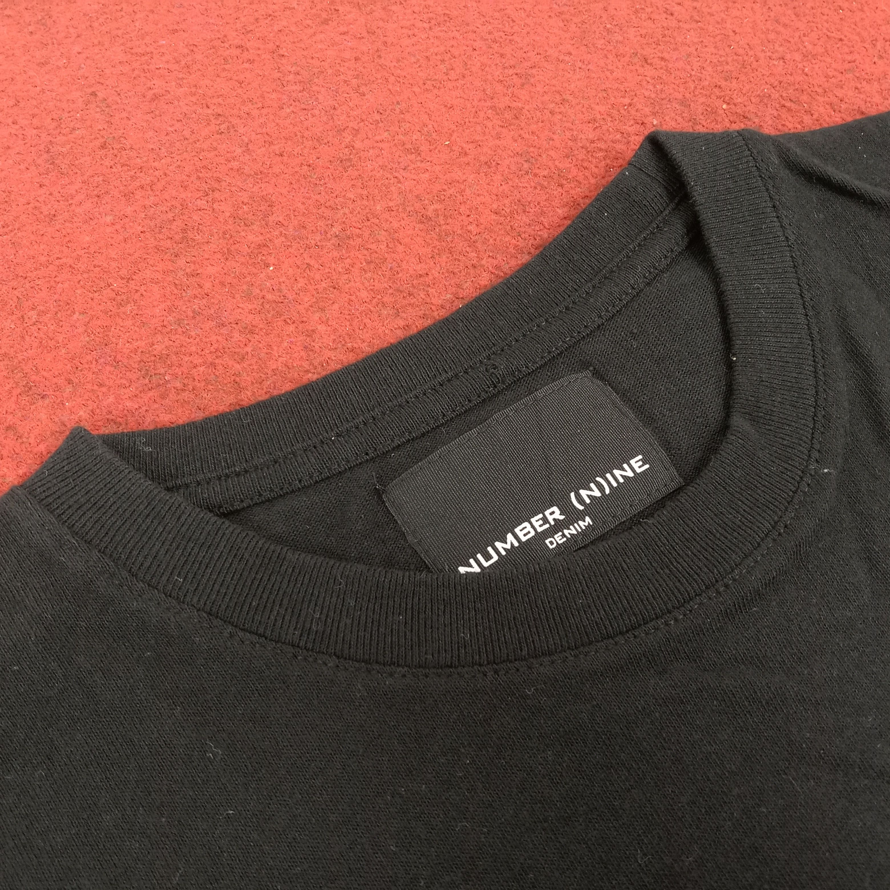 Japanese Brand × Number (N)ine × Vintage Number Nine Japanese Brand Spell Out Rare Design Tshirt Size US XL / EU 56 / 4 - 5 Thumbnail