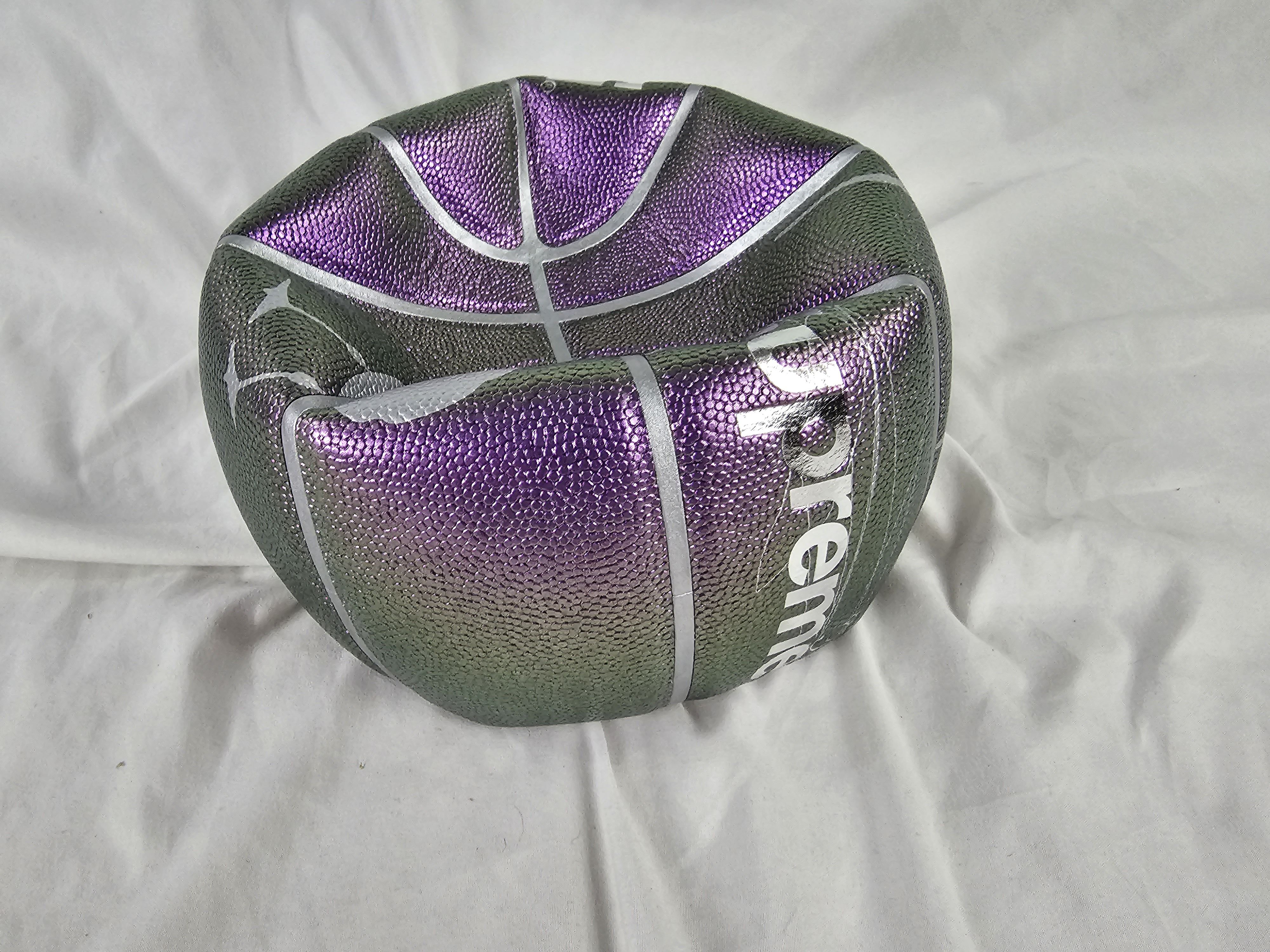 image of Supreme Bernadette Corporation Spalding Basketball in Purple, Men's
