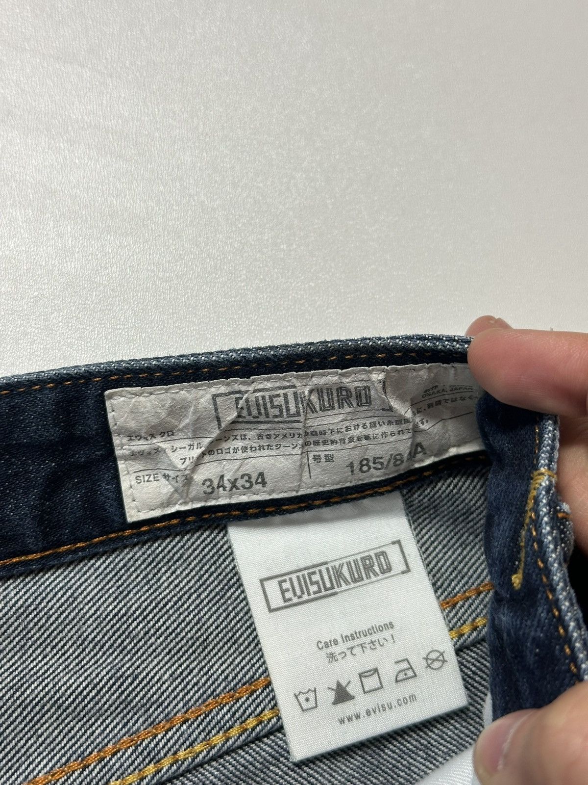 Evisu Vintage Evisu Kuro Seagull Embroidered Jorts Size US 34 / EU 50 - 9 Thumbnail