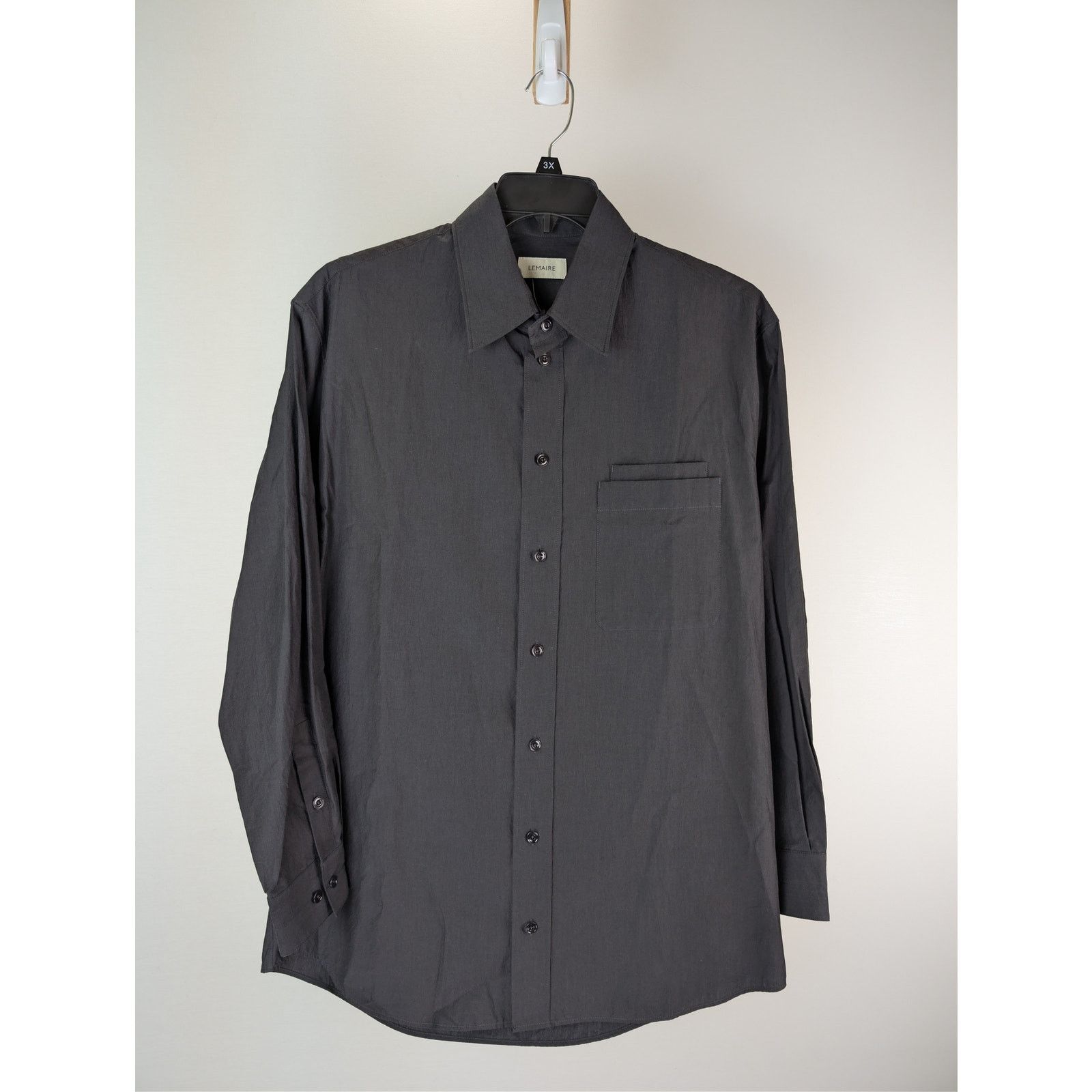 Lemaire o1rshd1 Double Pocket Button up Shirt in Black Size US XS / EU 42 / 0 - 8 Thumbnail