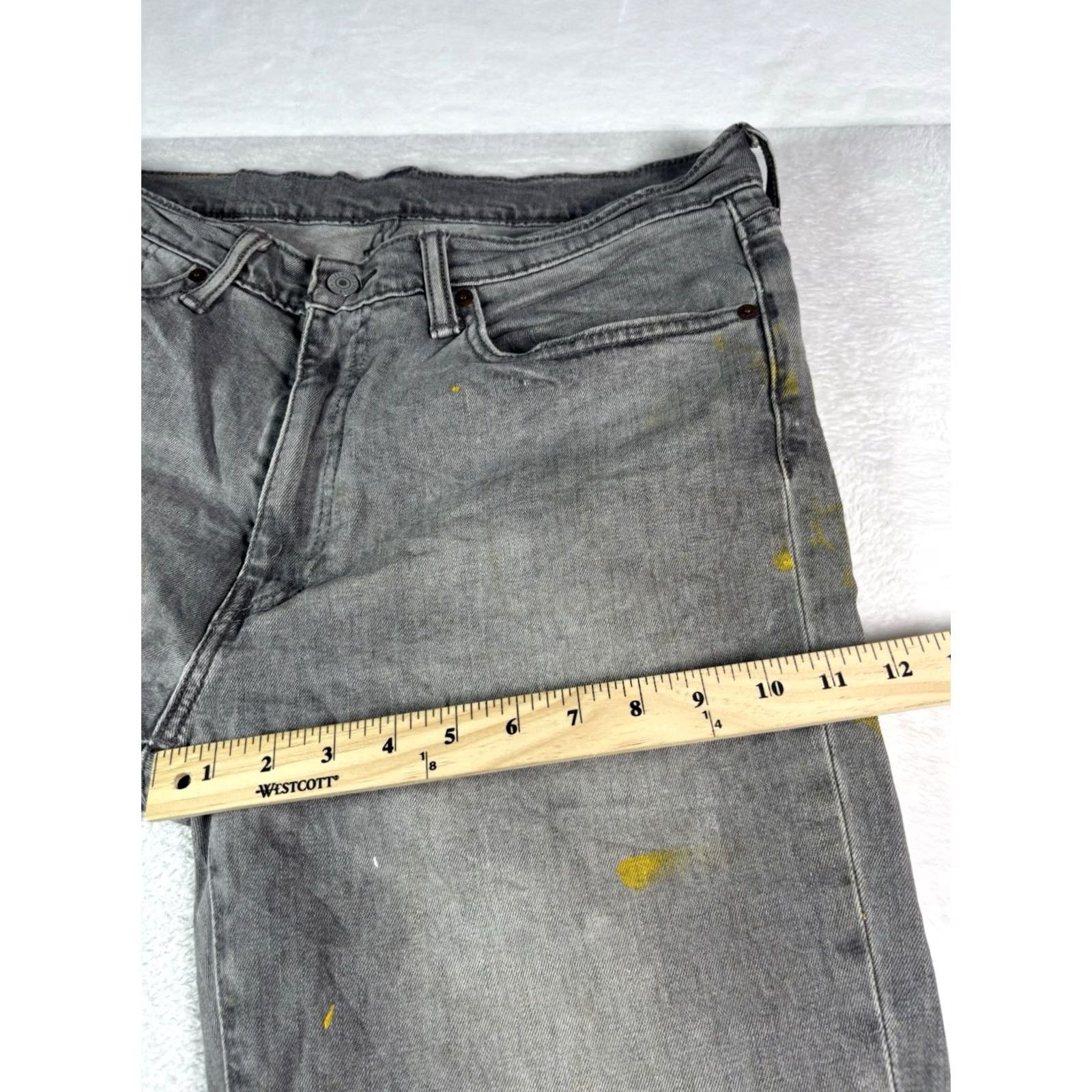 Levi's Levi’s 541 Jeans Men’s 34x32 Gray Denim Stretch Regular Fit 5-Pocket Logo 90s USA Vintage Style Tapered Size US 34 / EU 50 - 6 Thumbnail