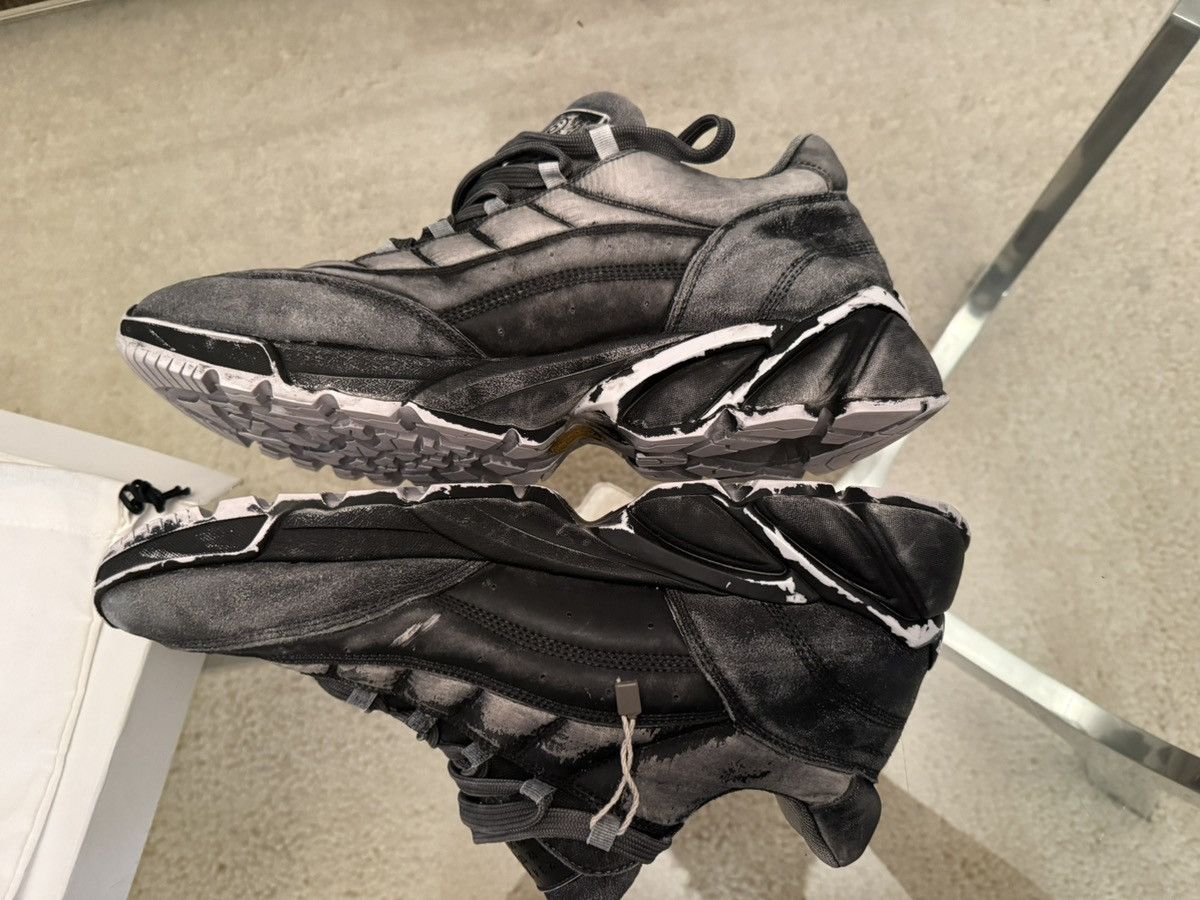 Maison Margiela MM6 Maison Margiela Black Distressed Sneakers Size US 10 / EU 43 - 10 Thumbnail