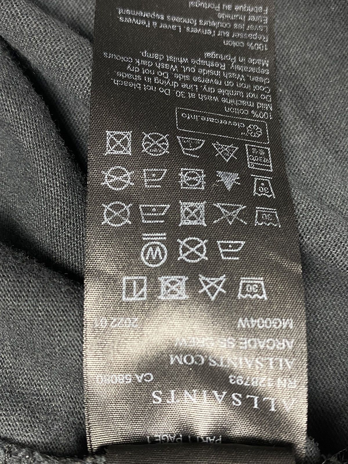Allsaints Allsaints Arcade Space Faded Black T Shirt Size L Size US L / EU 52-54 / 3 - 14 Thumbnail