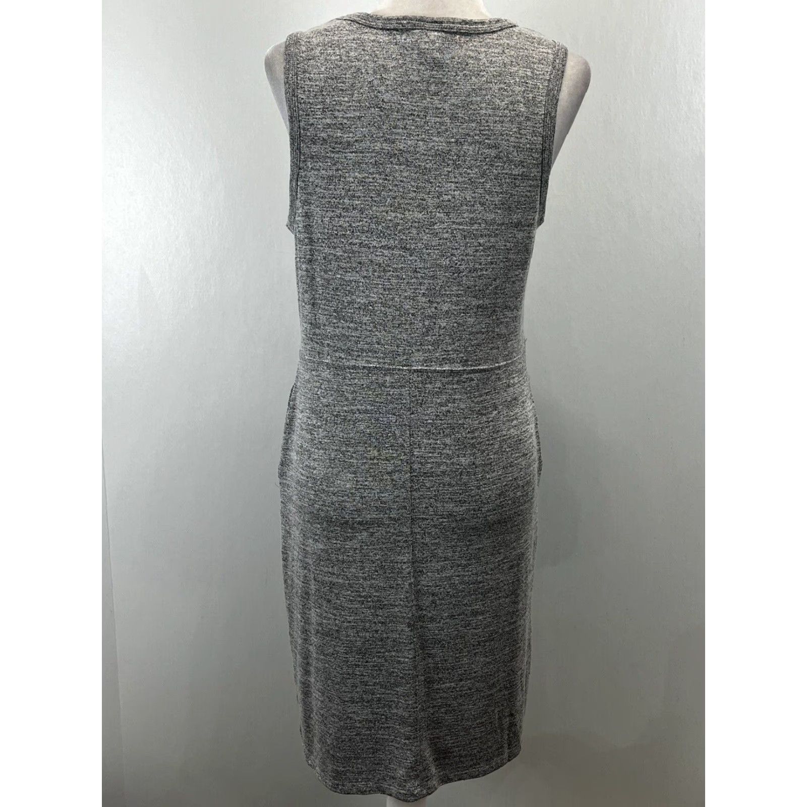 Vintage A New Day Gray Knee Length Stretch Dress Medium Womens Size M / US 6-8 / IT 42-44 - 3 Thumbnail