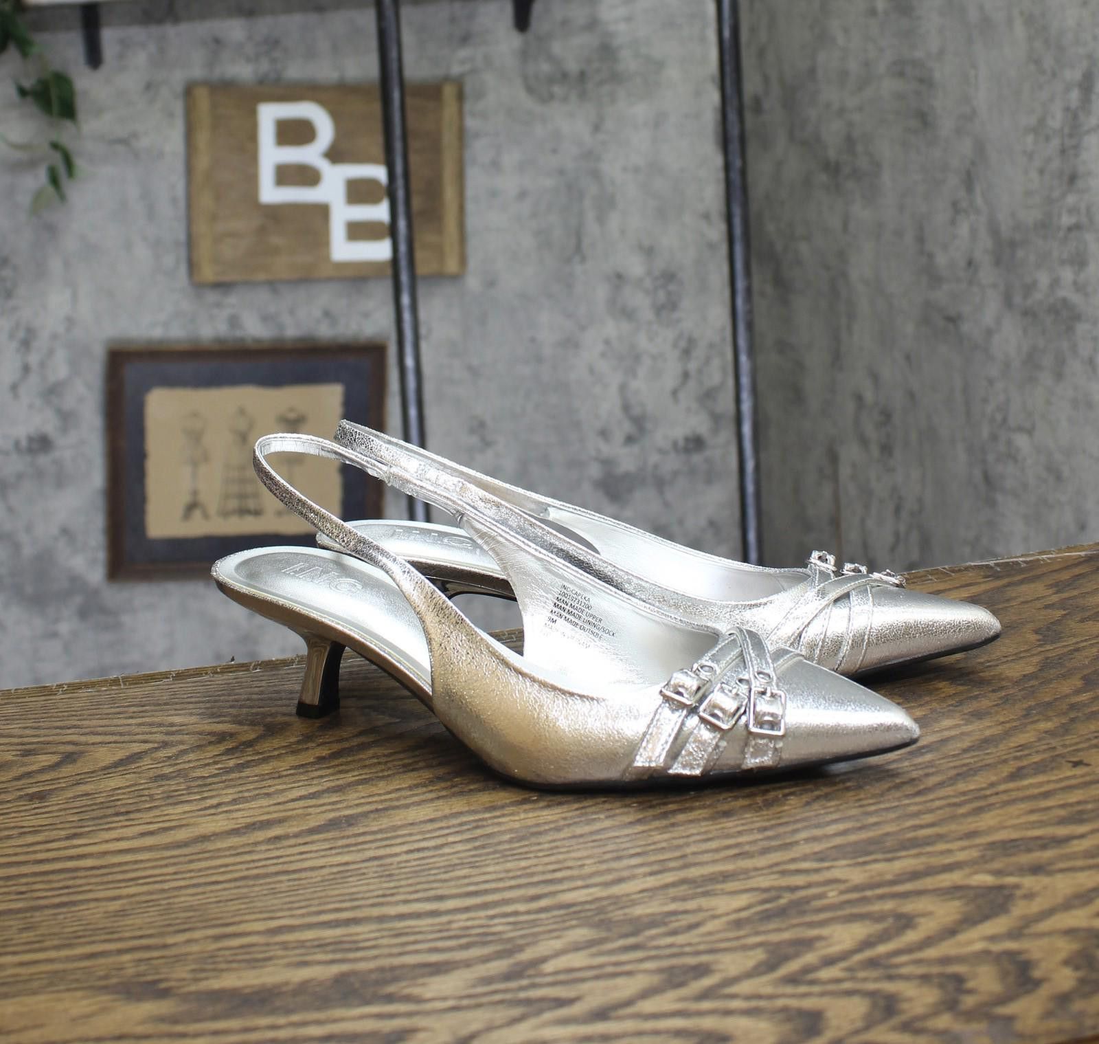Other Inc International Concepts Pumps Silver Crinkle Gray 9m Size US 9 / IT 39 - 1 Thumbnail