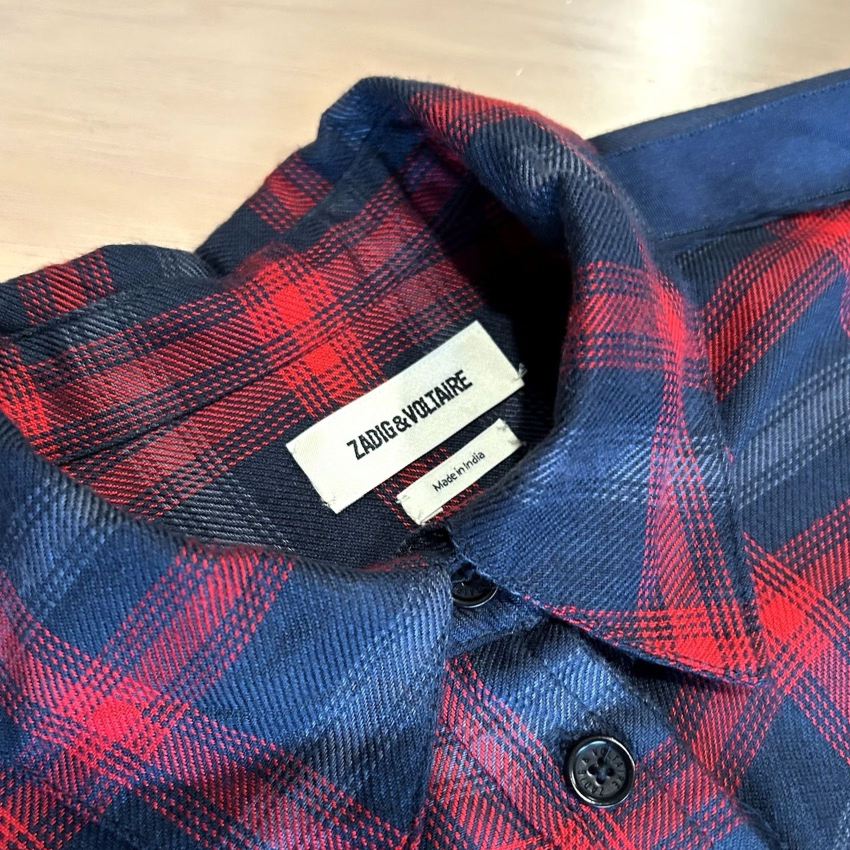 Zadig & Voltaire VINTAGE Zadig & Voltaire Button Up Shirt XS Men’s Plaid Flannel Blue / Red Short/Long Sleeve Casual City Designer Urban Mens XS Size US XS / EU 42 / 0 - 4 Thumbnail