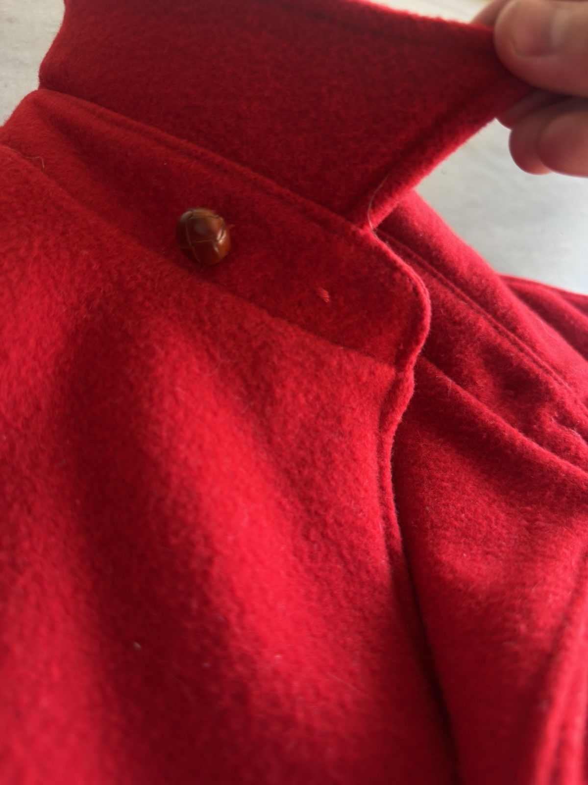 Polo Ralph Lauren Polo By Ralph Lauren 90's Red Melton Wool Bomber Size US XL / EU 56 / 4 - 12 Thumbnail