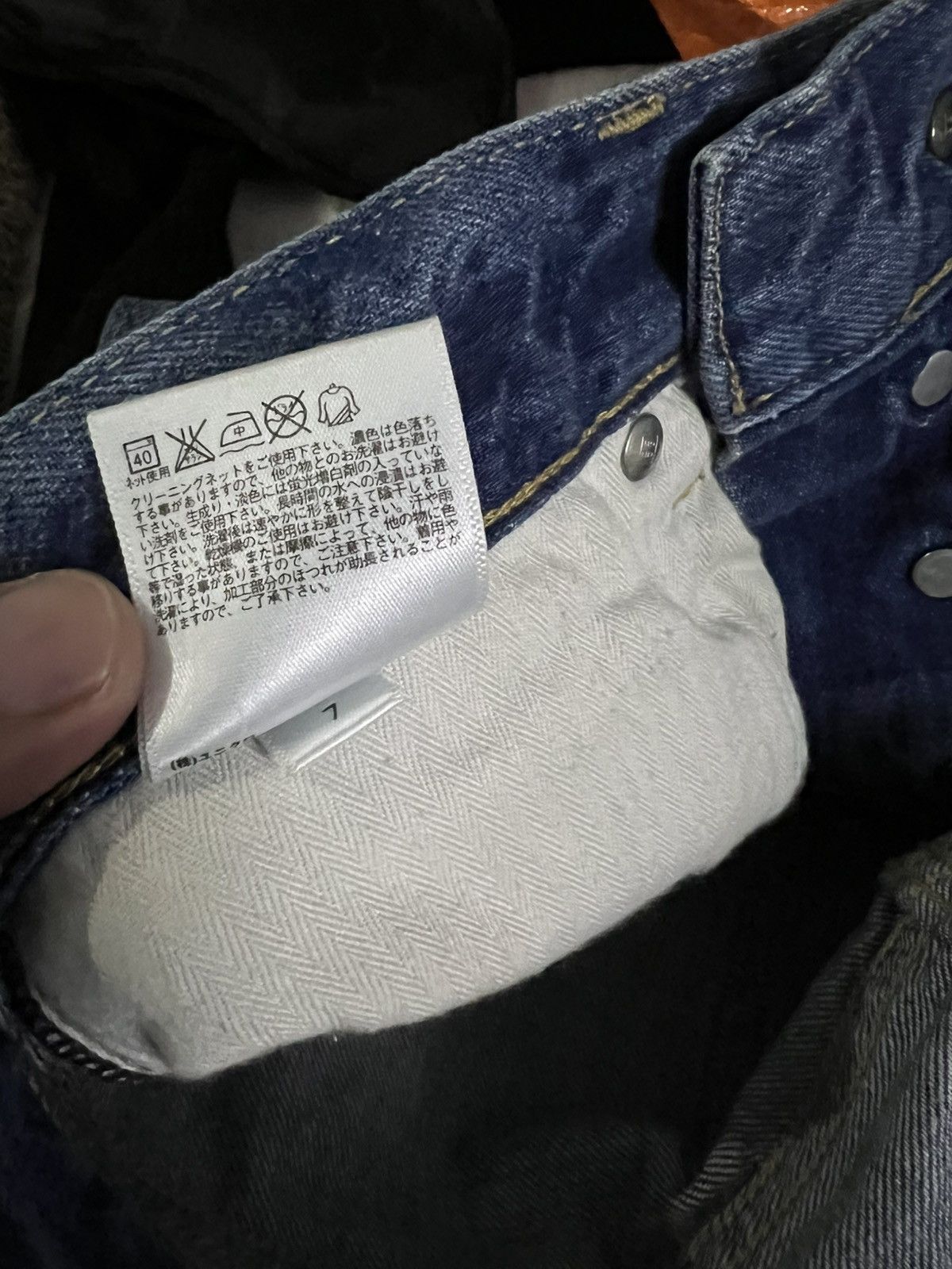 Japanese Brand Vintage Japanese Brand Selvedge Distress Denim Jean Size US 31 - 16 Thumbnail