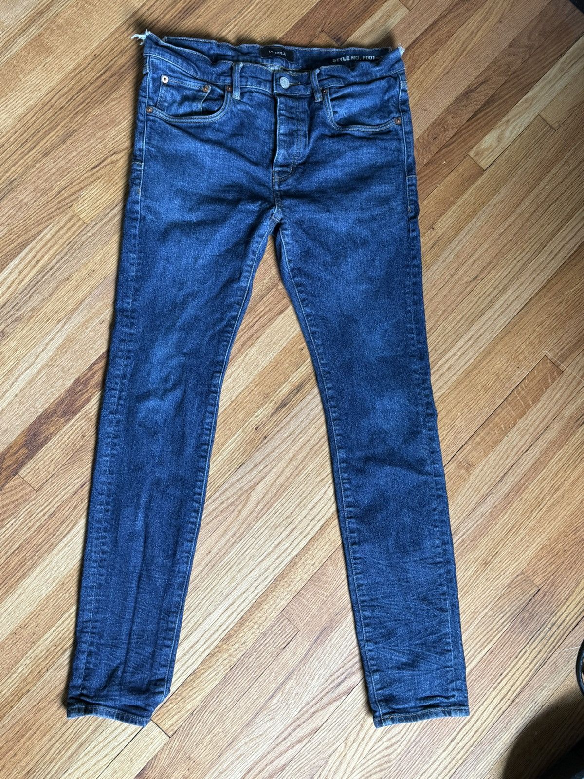 Purple Brand Purple Brand Stretch Denim Blue Size US 33 - 1 Thumbnail
