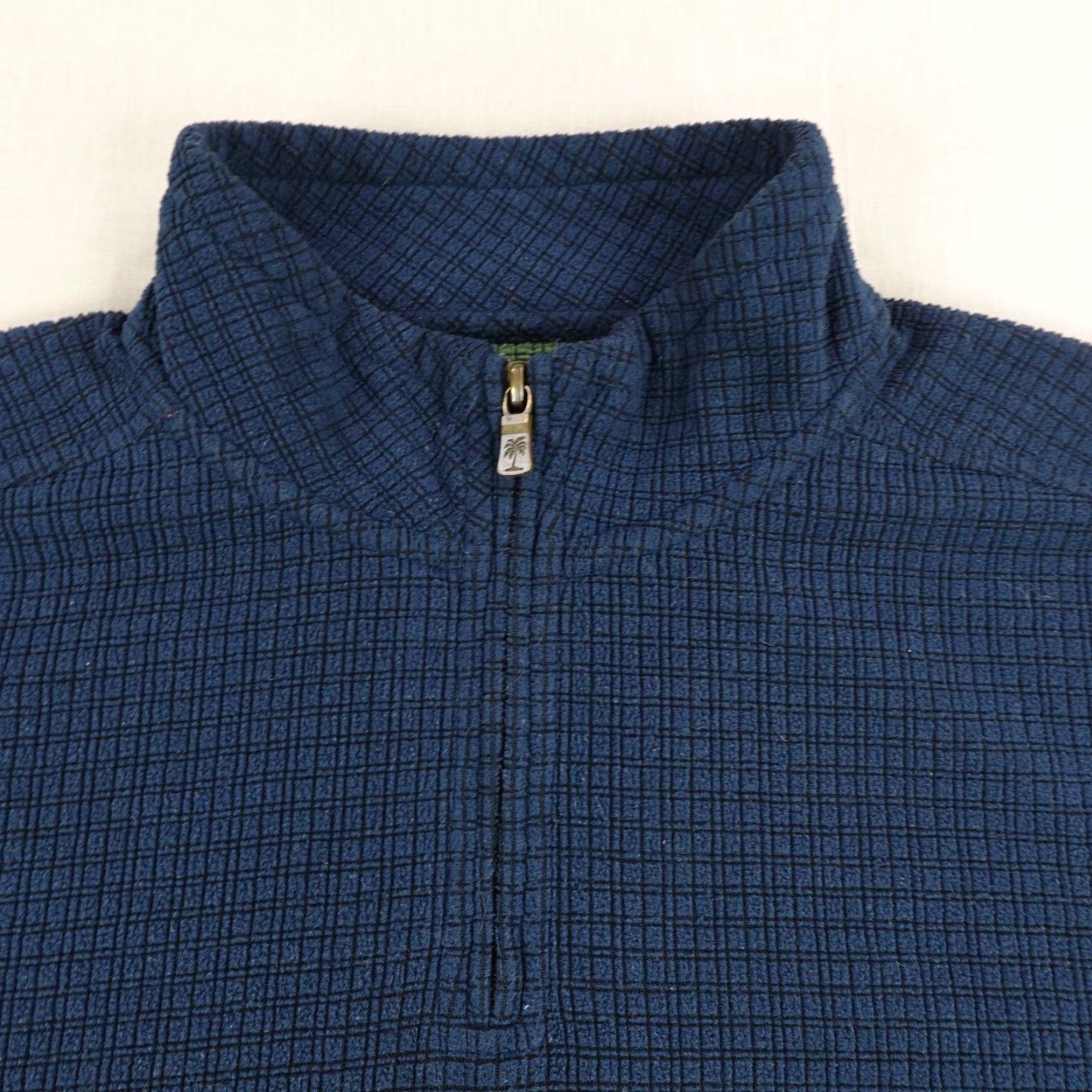 Tommy Bahama VINTAGE Tommy Bahama Sweater Mens XL Blue Grid Fleece 1/4 Zip Pullover Soft Knit Size US XL / EU 56 / 4 - 2 Thumbnail