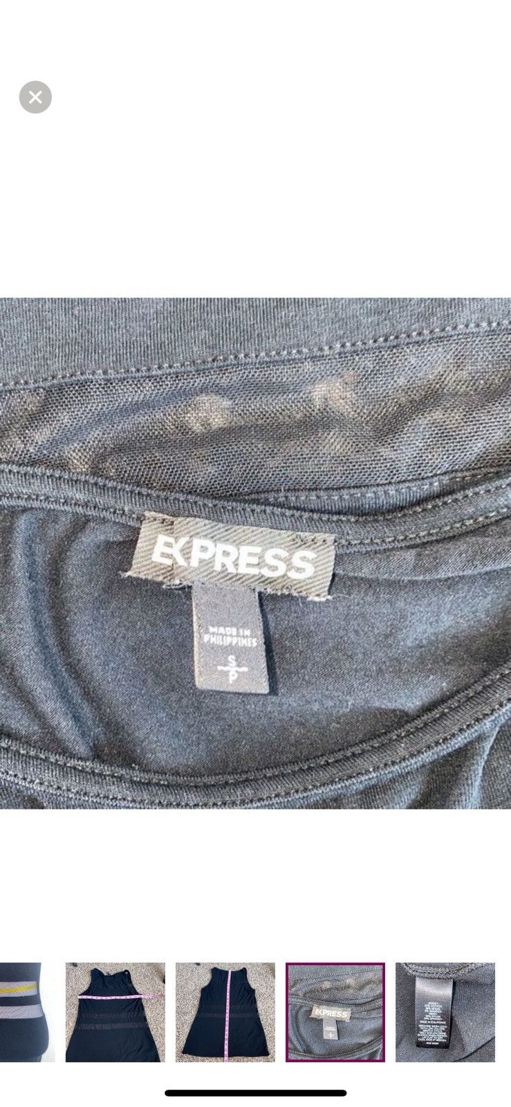 Express Express small mesh panel tank top Size S / US 4 / IT 40 - 6 Thumbnail