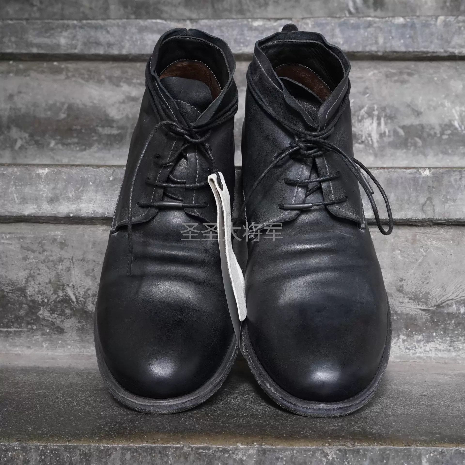 Layer-0 Layer 0 4H Cap Toe Blk Horsebutt Leather Derby 44 Size US 9 / EU 42 - 2 Thumbnail