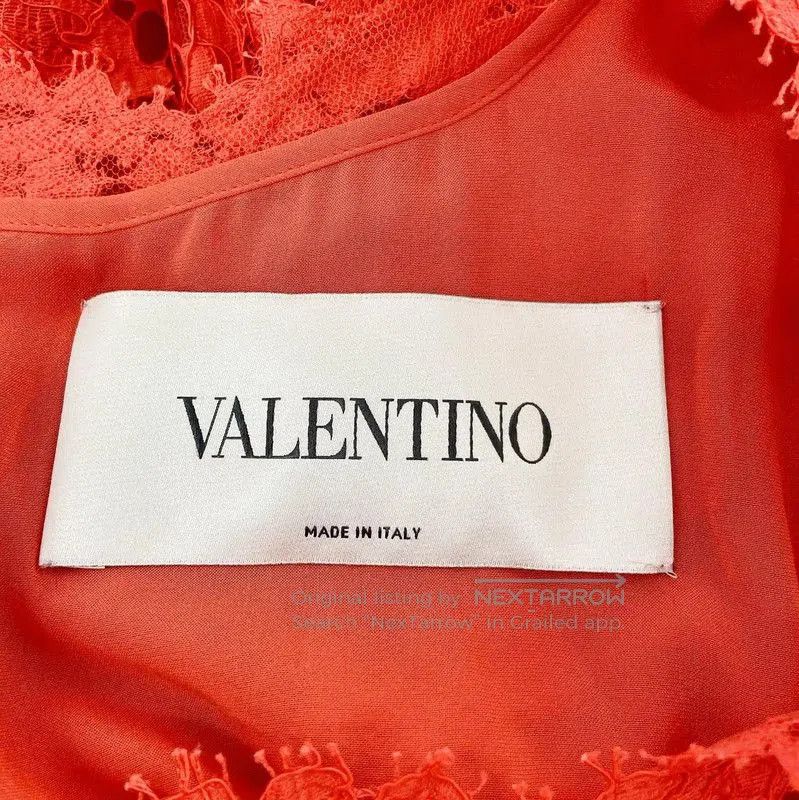 Valentino Valentino Red Lace Sleeveless Dress for Women . Size M / US 6-8 / IT 42-44 - 5 Thumbnail