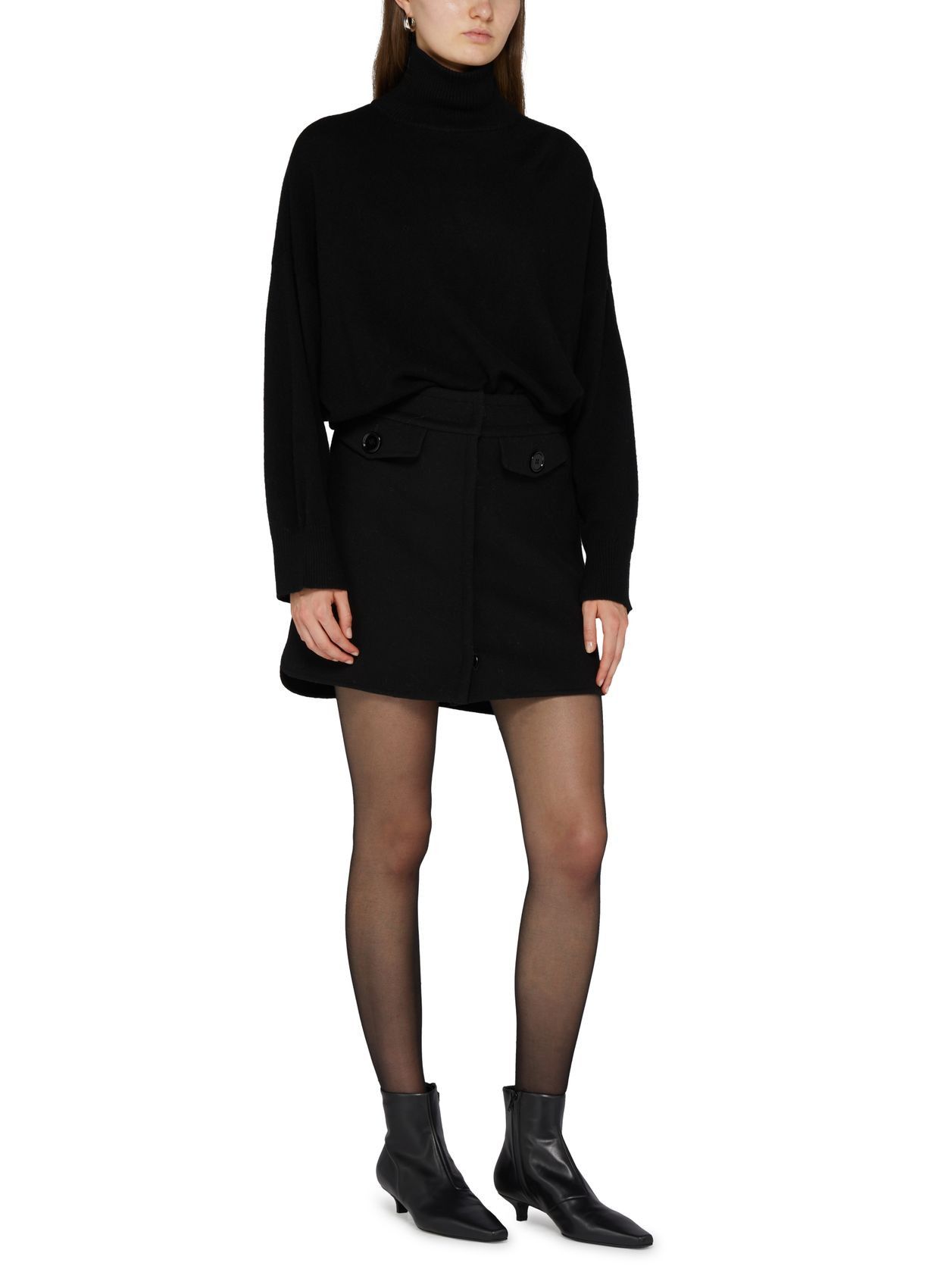 Loulou de Saison o1s22i1n1024 Cashmere Murano Sweater in Black Size S / US 4 / IT 40 - 2 Thumbnail