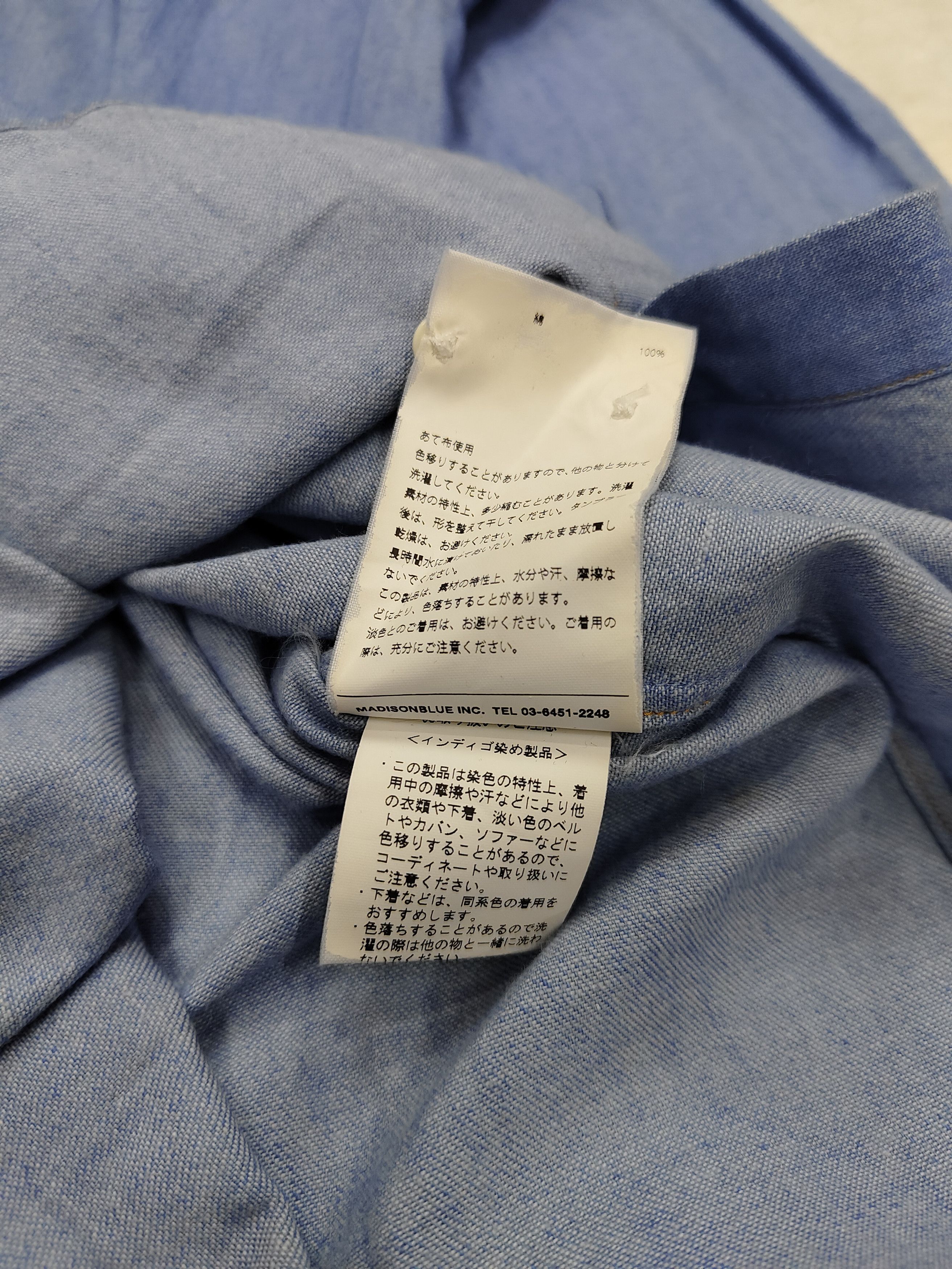 Madison 🇯🇵Madison Blue🇯🇵 Casual Denim Long Shirt Size US M / EU 48-50 / 2 - 6 Thumbnail