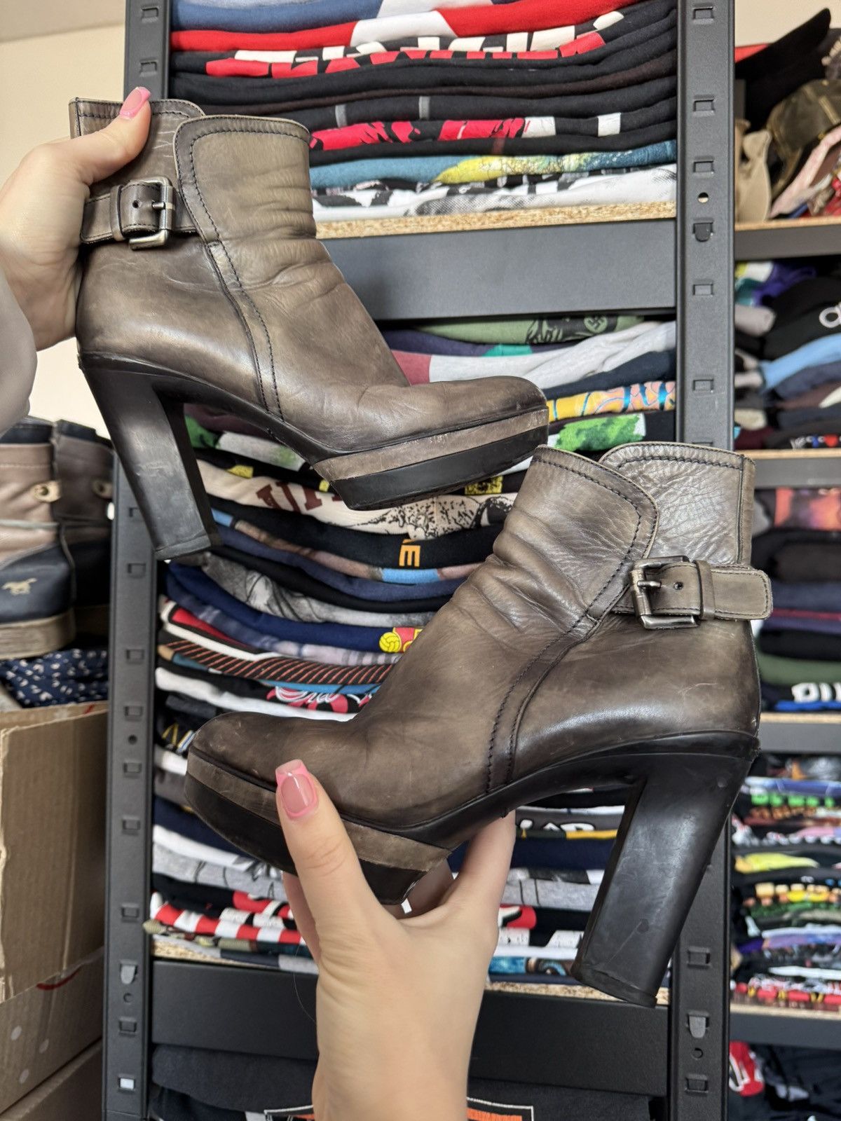 Santoni × Vintage Santoni Heels wmns shoes luxury Size US 5 / IT 35 - 4 Thumbnail