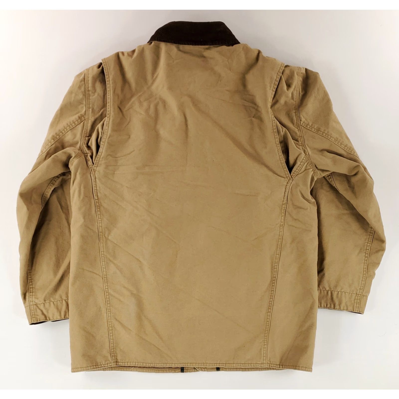 Orvis Orvis Jacket Chore Barn Coat Corduroy Collar Brown Tan Button Up Mens L Brown Canvas Cotton Chore Barn Coat Mens L Size US L / EU 52-54 / 3 - 5 Thumbnail