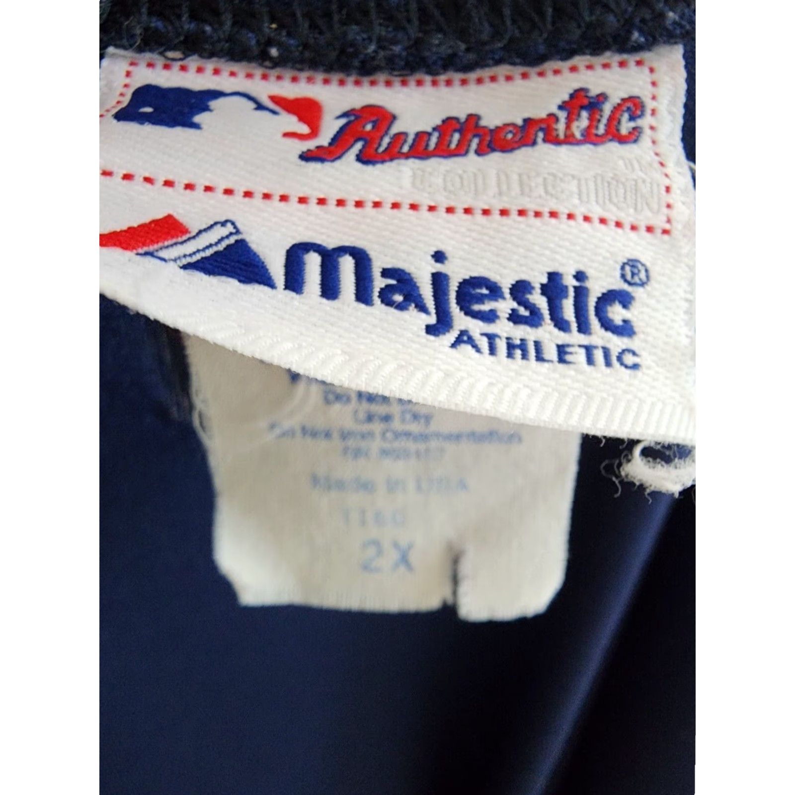 Vintage VINTAGE Majestic Chicago Cubs T-Shirt 2XL Men Crew Neck Blue USA Embroidered Drifit Logo 90s Size US XXL / EU 58 / 5 - 5 Thumbnail