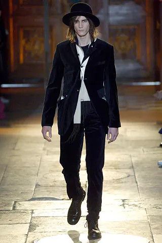 Ann Demeulemeester F/W06 Look 19 Velvet Jacket Size 46R - 2 Thumbnail