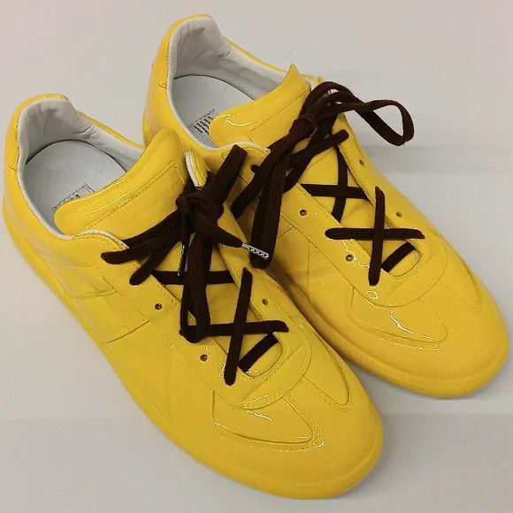 Maison Margiela Maison Margiela Yellow Patent The Replica Low Sneakers -EU39 Size US 9 / IT 39 - 2 Thumbnail