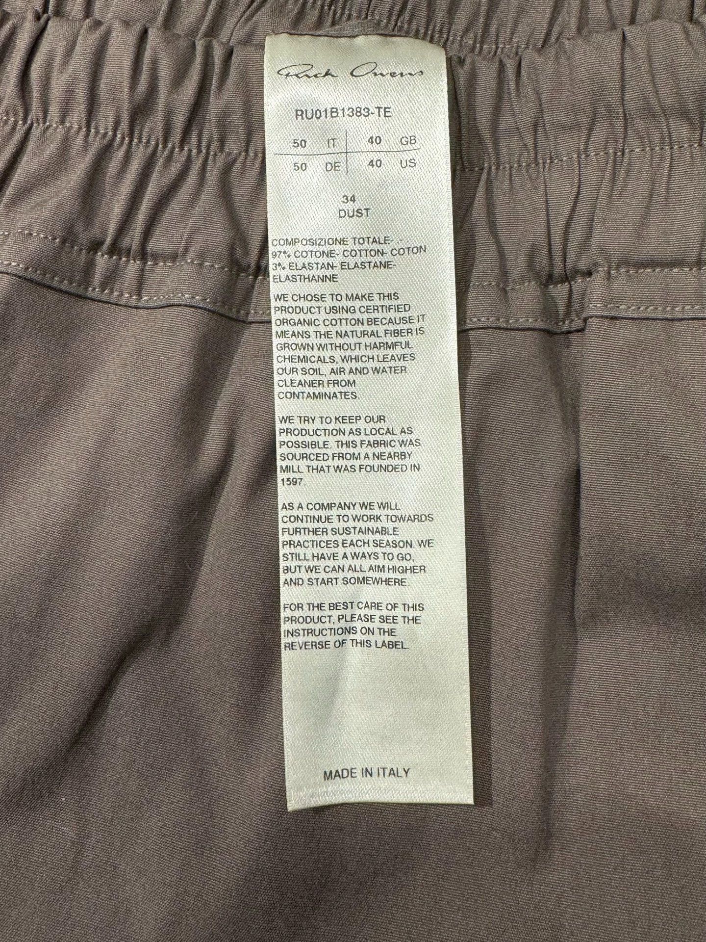 Rick Owens Rick Owens RO Cutout Tech Hard Cotton Short 46-50 Mainline Size US 39 - 5 Thumbnail