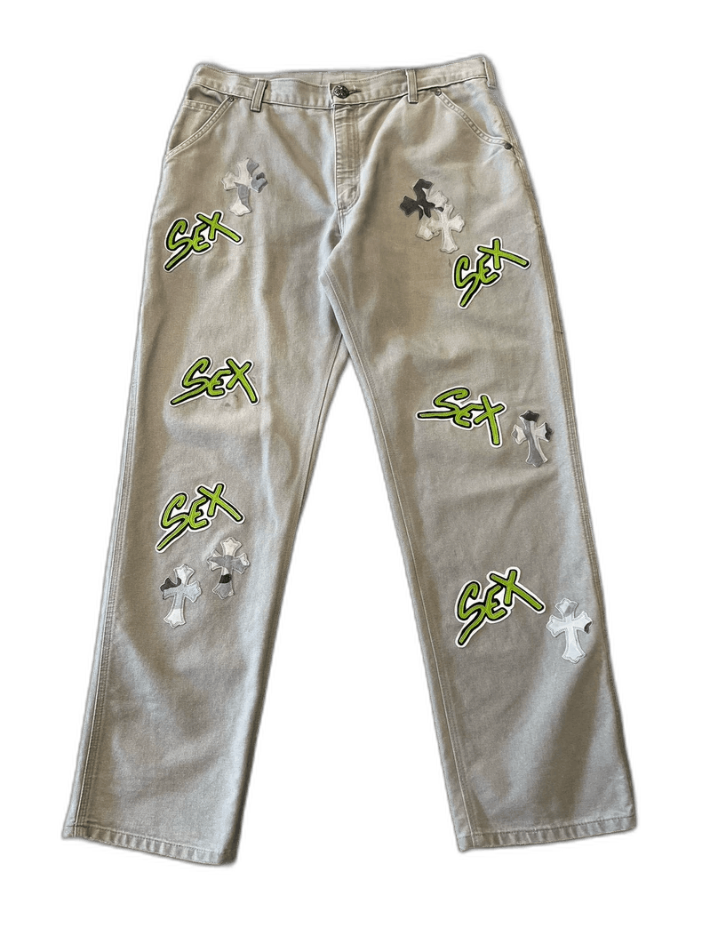 Chrome Hearts Chrome Hearts camo cross khaki work pants Size US 36 / EU 52 - 1 Thumbnail